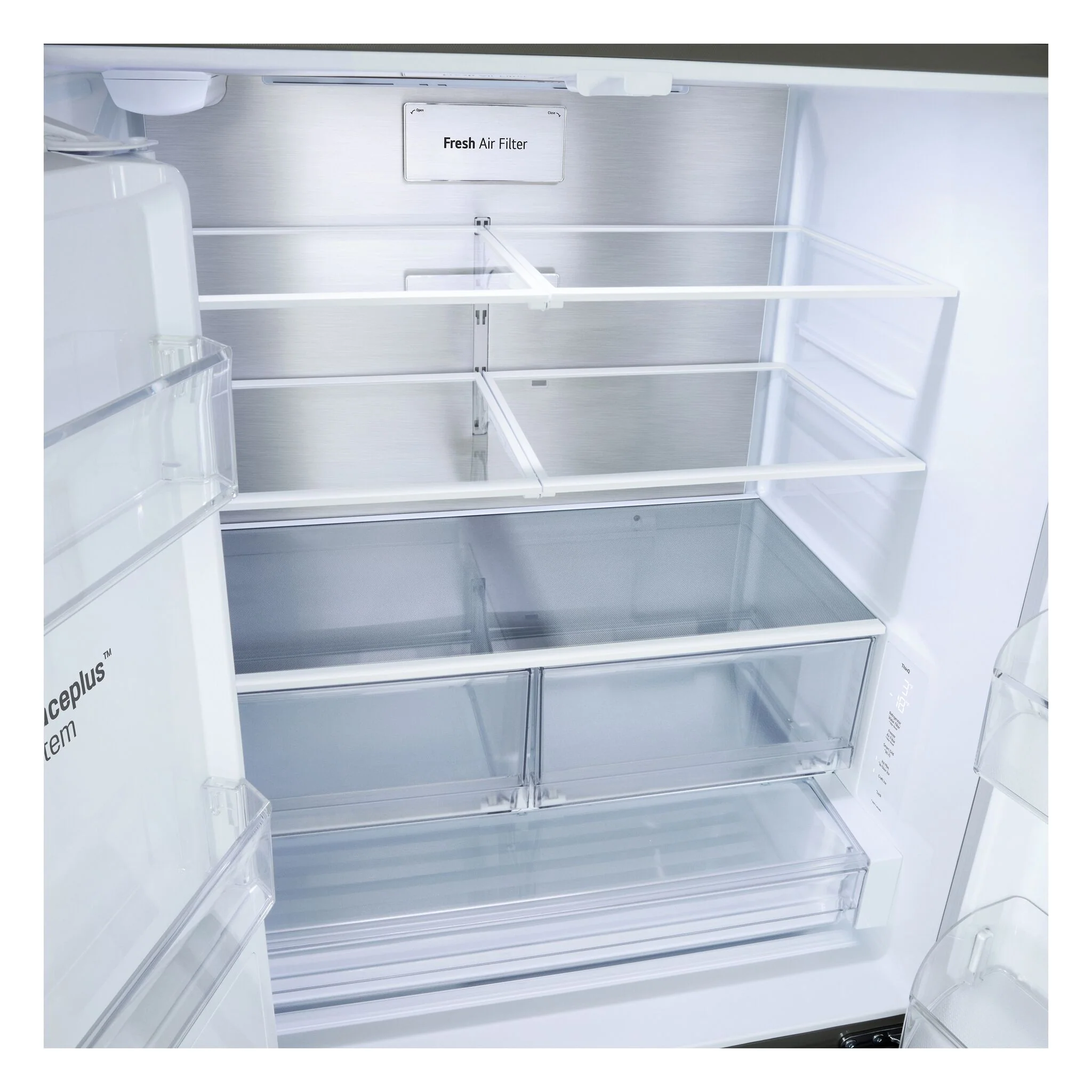 LG 35.75" 24 Cu. Ft. Smudge Resistant Stainless Steel Counter-Depth MAX™ with Zero Clearance™ French Door Refrigerator - LF24Z6530S - Image 6