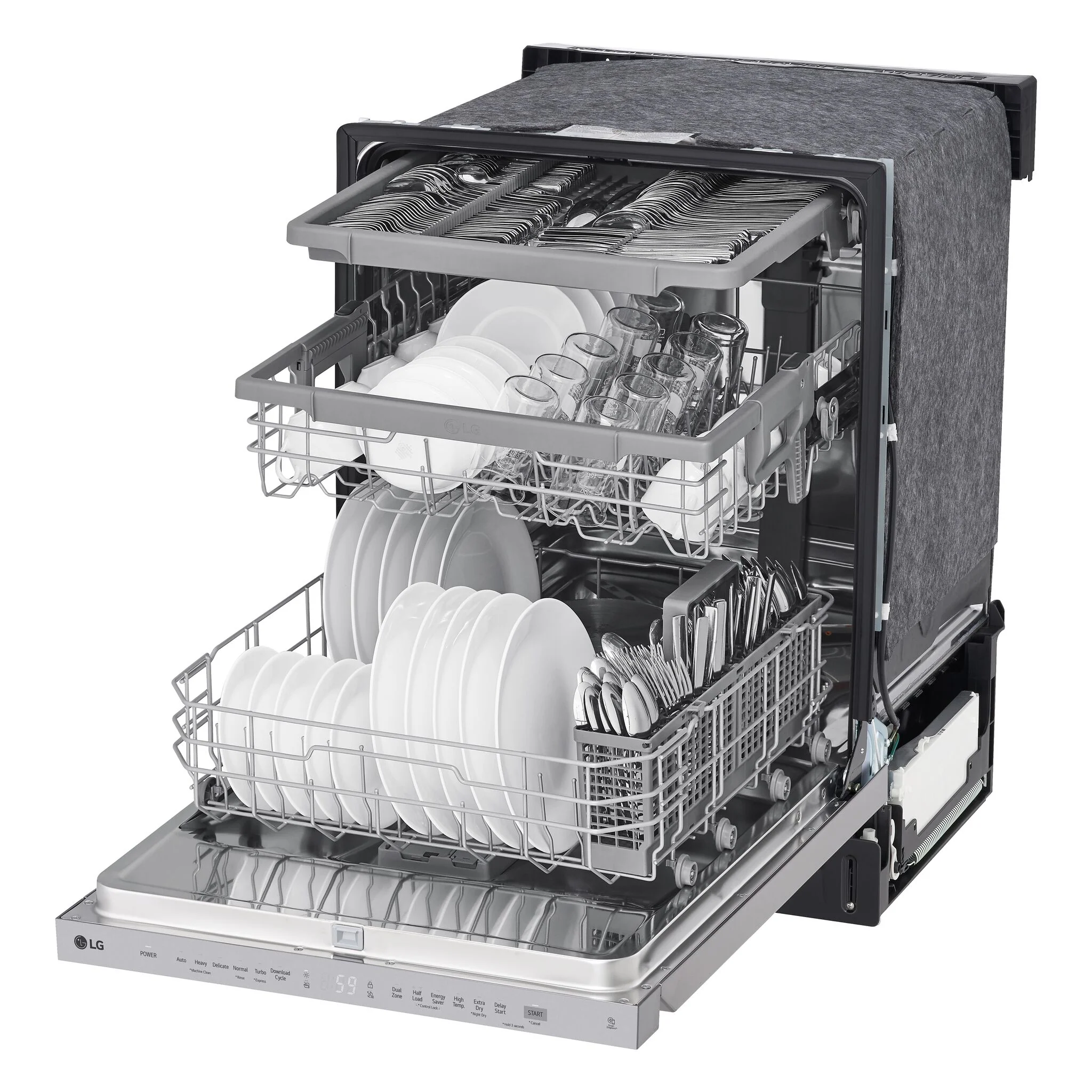 LG Smudge Resistant Stainless Steel Dishwasher with QuadWash™ - LDPN454HT - Image 8