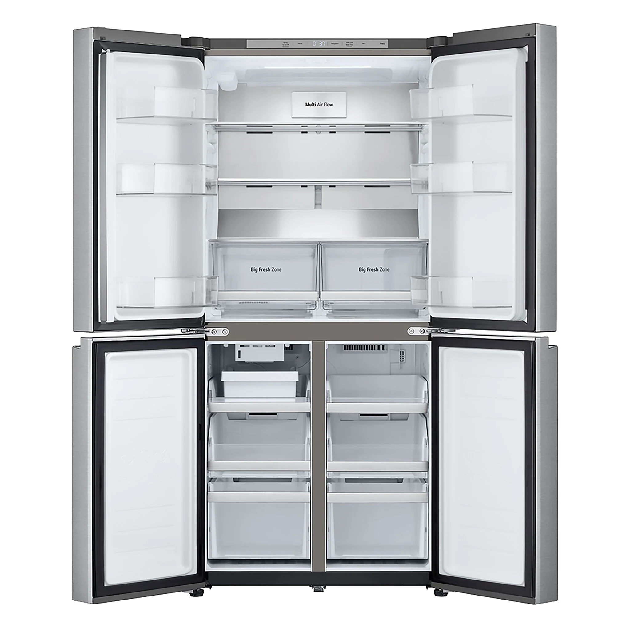 LG 33" 19 Cu. Ft. Smudge Resistant Stainless Steel Counter-Depth 4-Door French Door Refrigerator with Ice Maker - LF19C8200S - Image 2