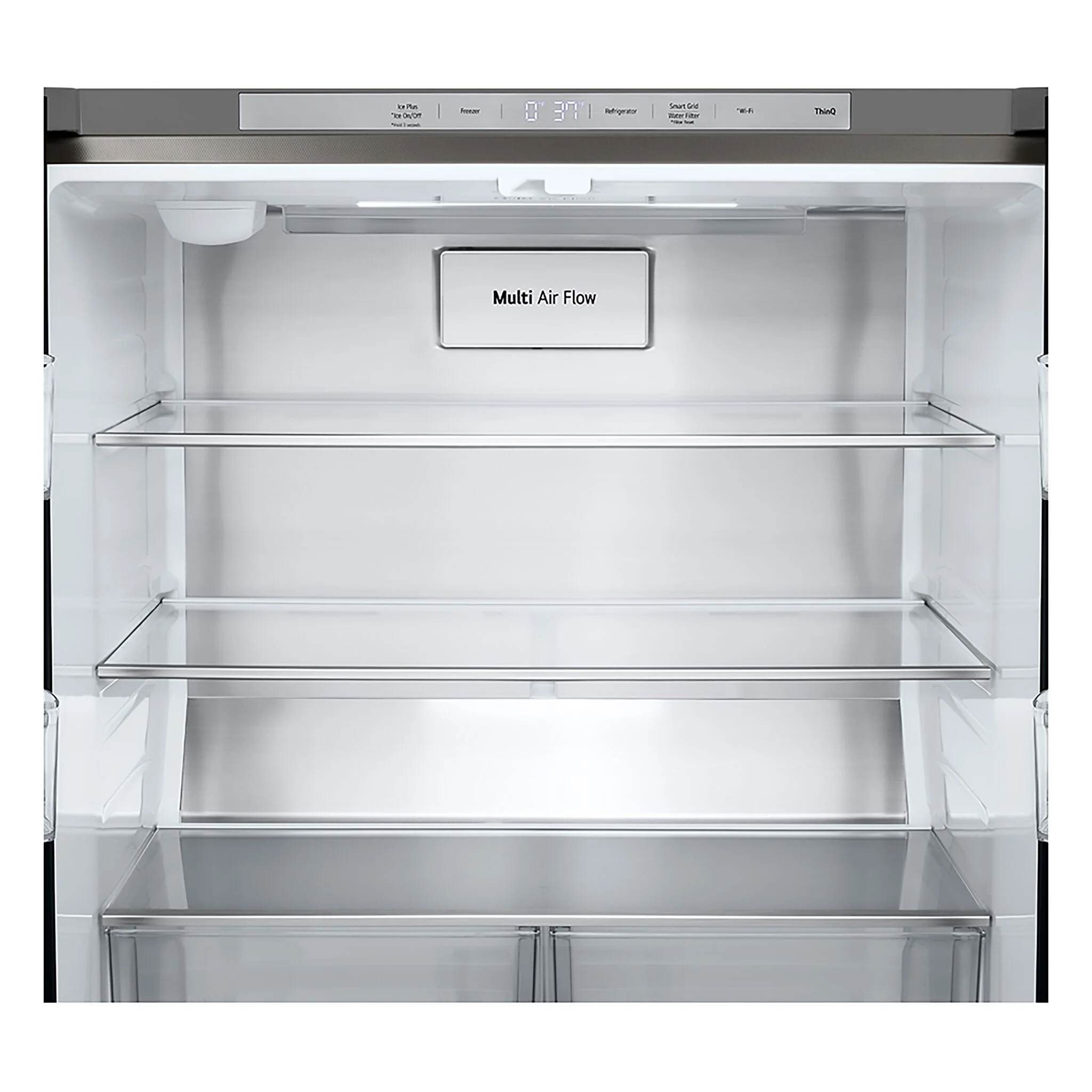 LG 33" 19 Cu. Ft. Smudge Resistant Stainless Steel Counter-Depth 4-Door French Door Refrigerator with Ice Maker - LF19C8200S - Image 3