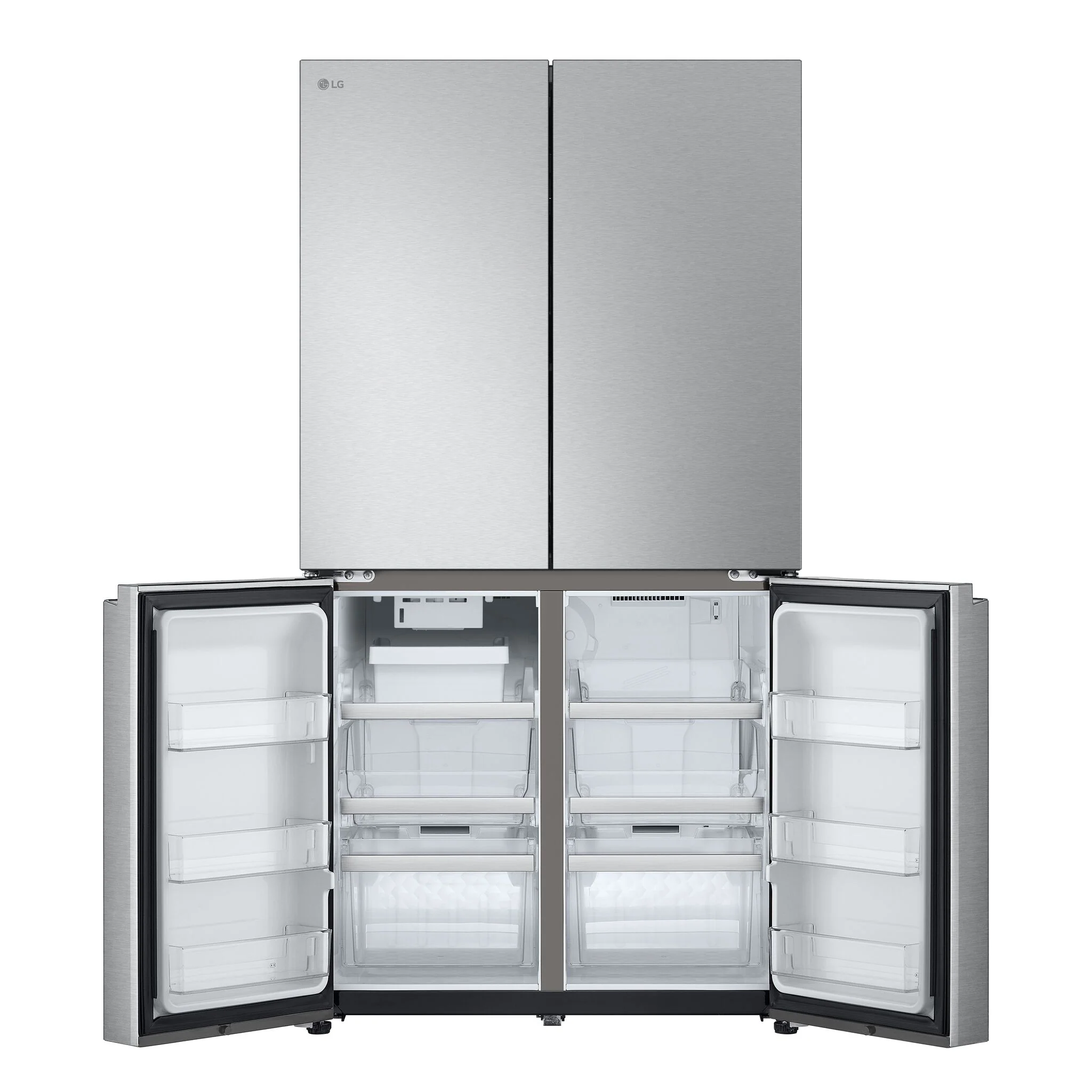 LG 36" 24 Cu. Ft. Smudge Resistant Stainless Steel Counter-Depth 4-Door French Door Refrigerator with Ice Maker - LF24C8200S - Image 4