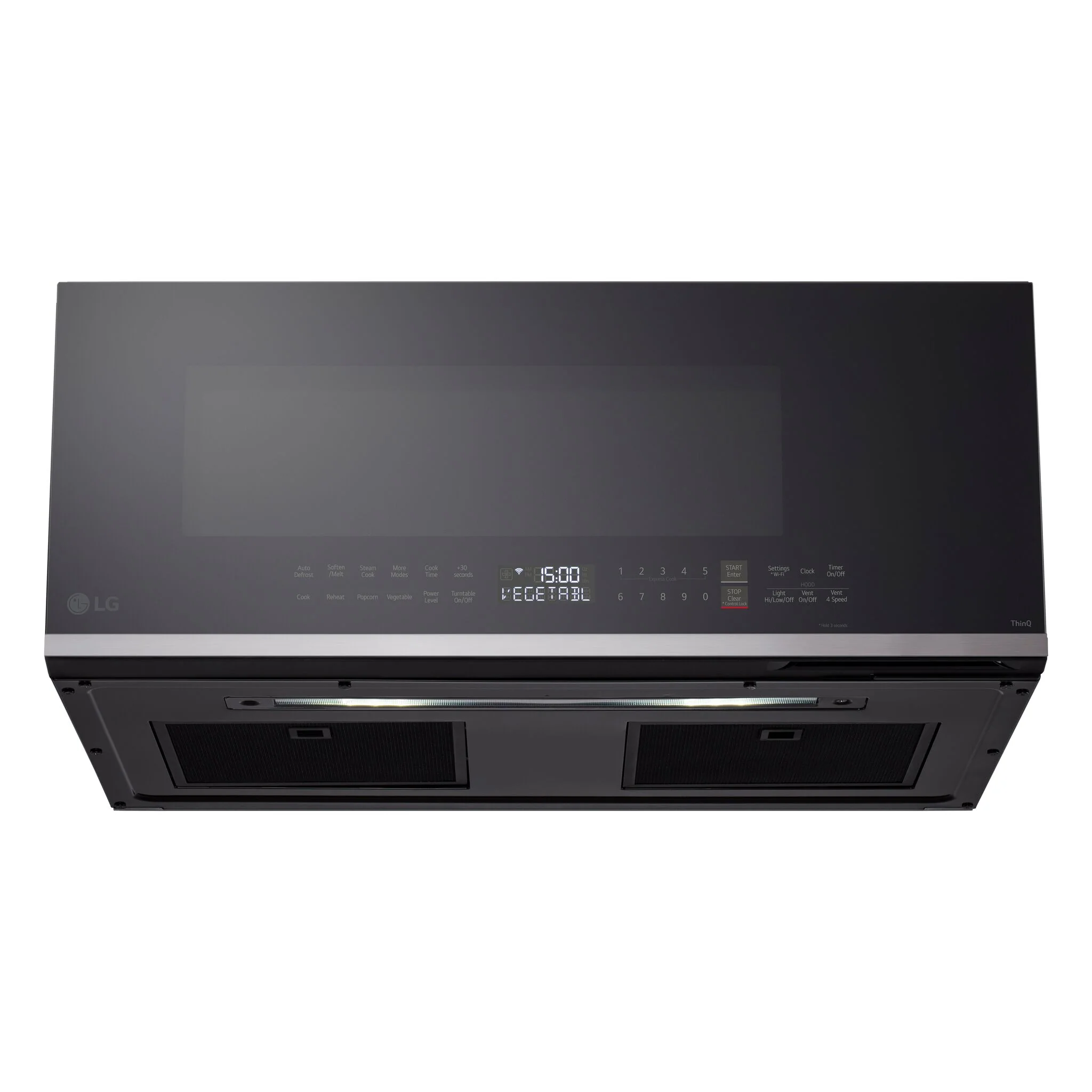 LG Smudge Resistant Stainless Steel Slim Over-the-Range Microwave Oven with EasyClean® (1.3 cu. ft.) - MVEF1337F - Image 4