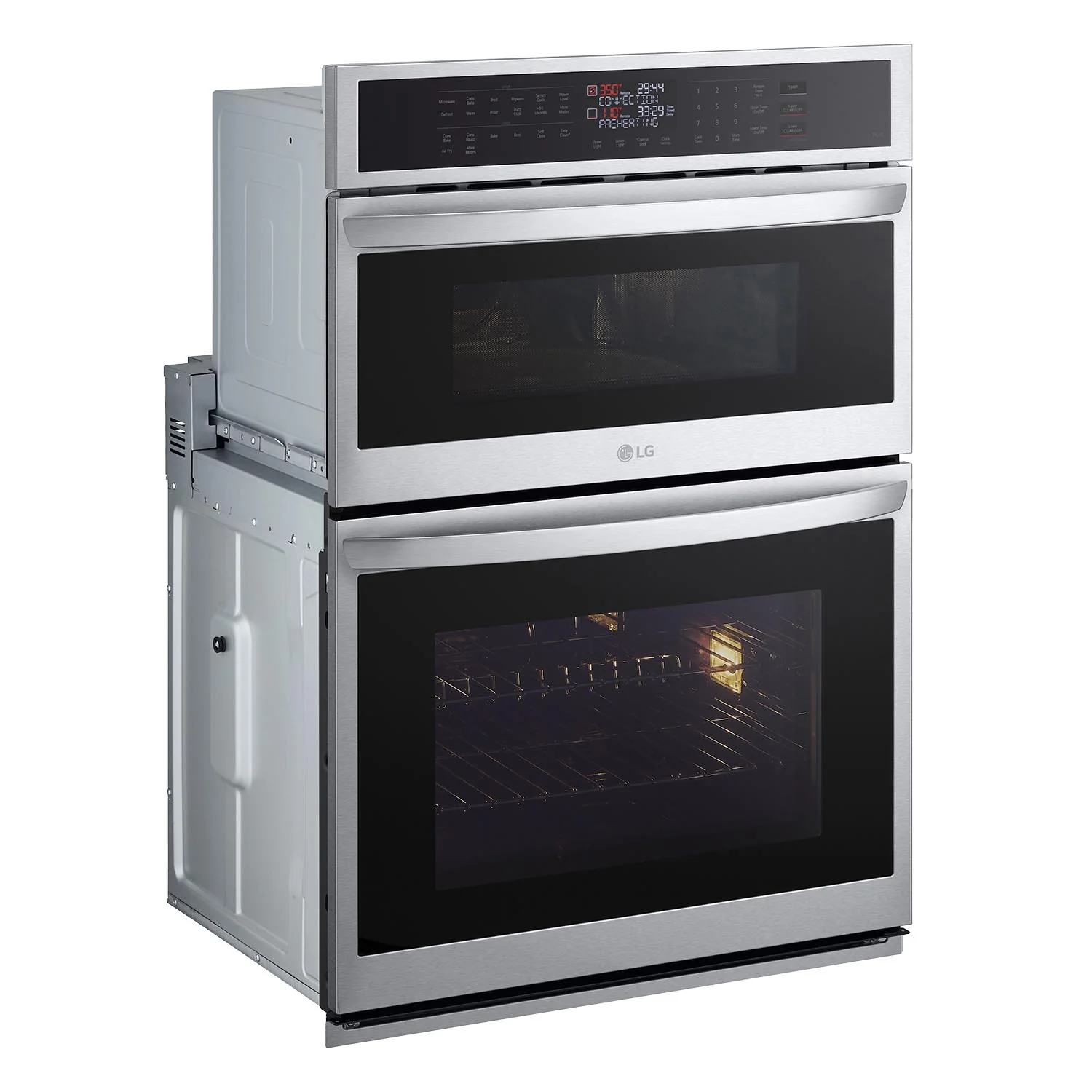 LG Smudge Resistant Stainless Steel Smart Combination Wall Oven with Fan Convection and Air Fry (6.4 Cu. Ft) - WCEP6423F - Image 5