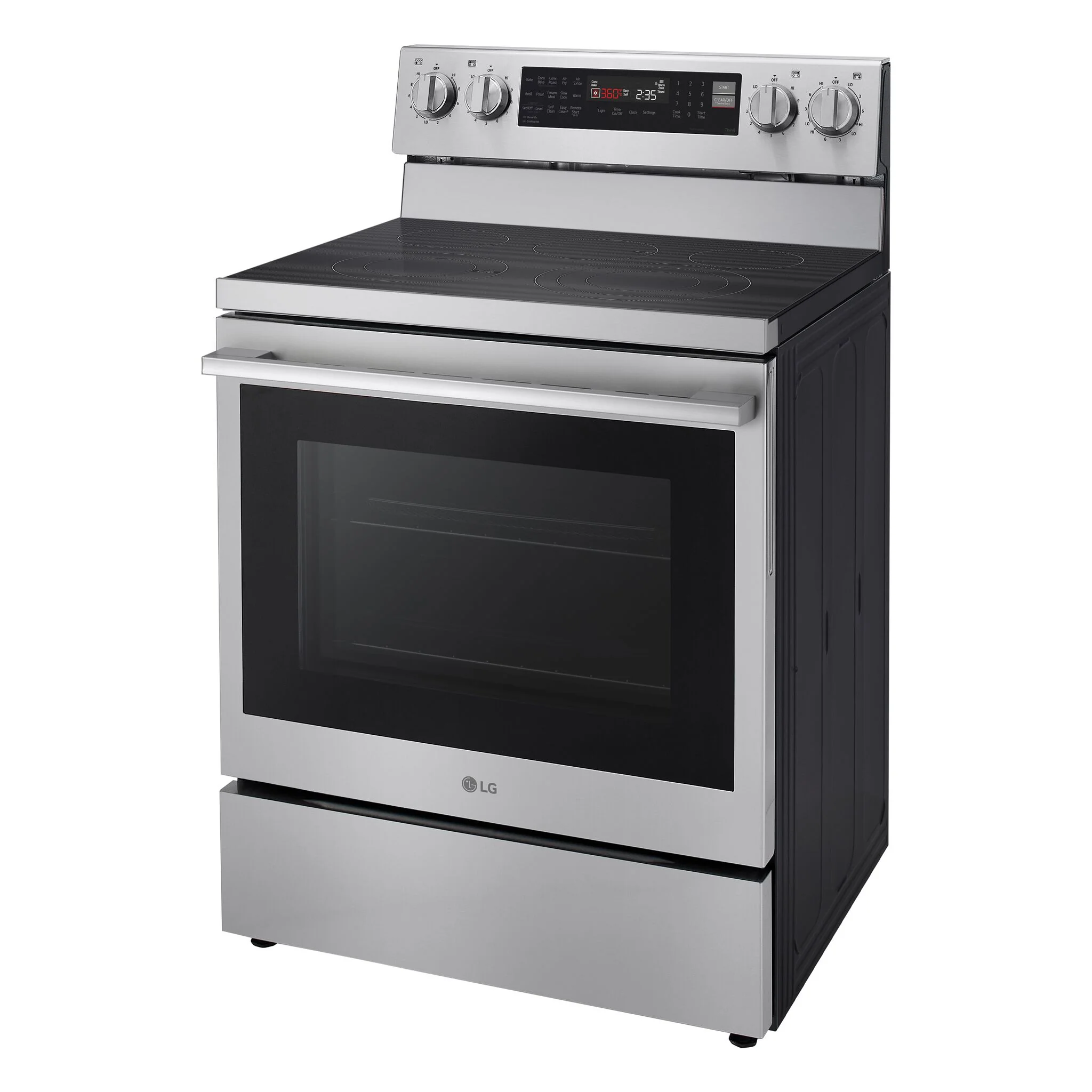 LG Smudge Resistant Stainless Steel Smart Electric Freestanding Range with Air Sous Vide (6.3 Cu.Ft) - LREN6325XE - Image 6