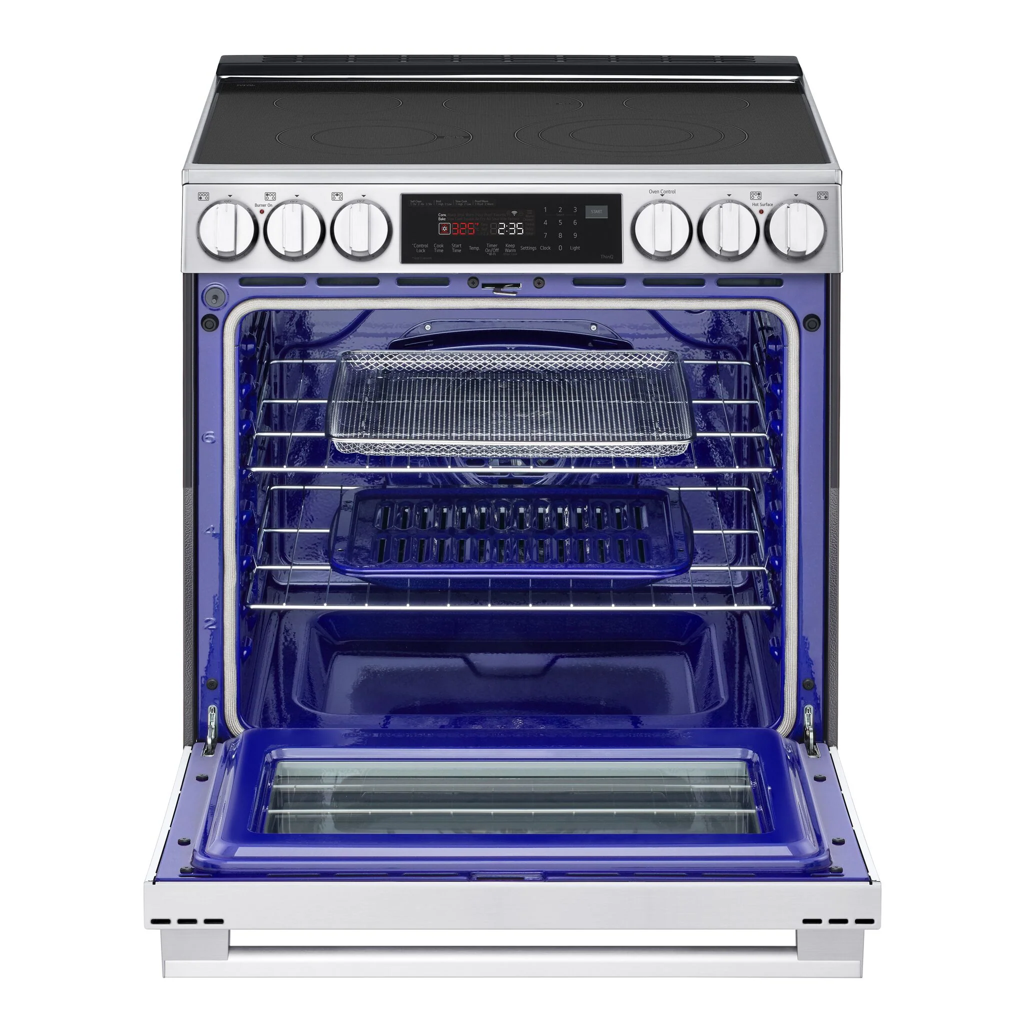 LG Smudge Resistant Stainless Steel Smart Electric Slide-In Range with Air Sous Vide (6.3 Cu.Ft) - LSEL6335XE - Image 2