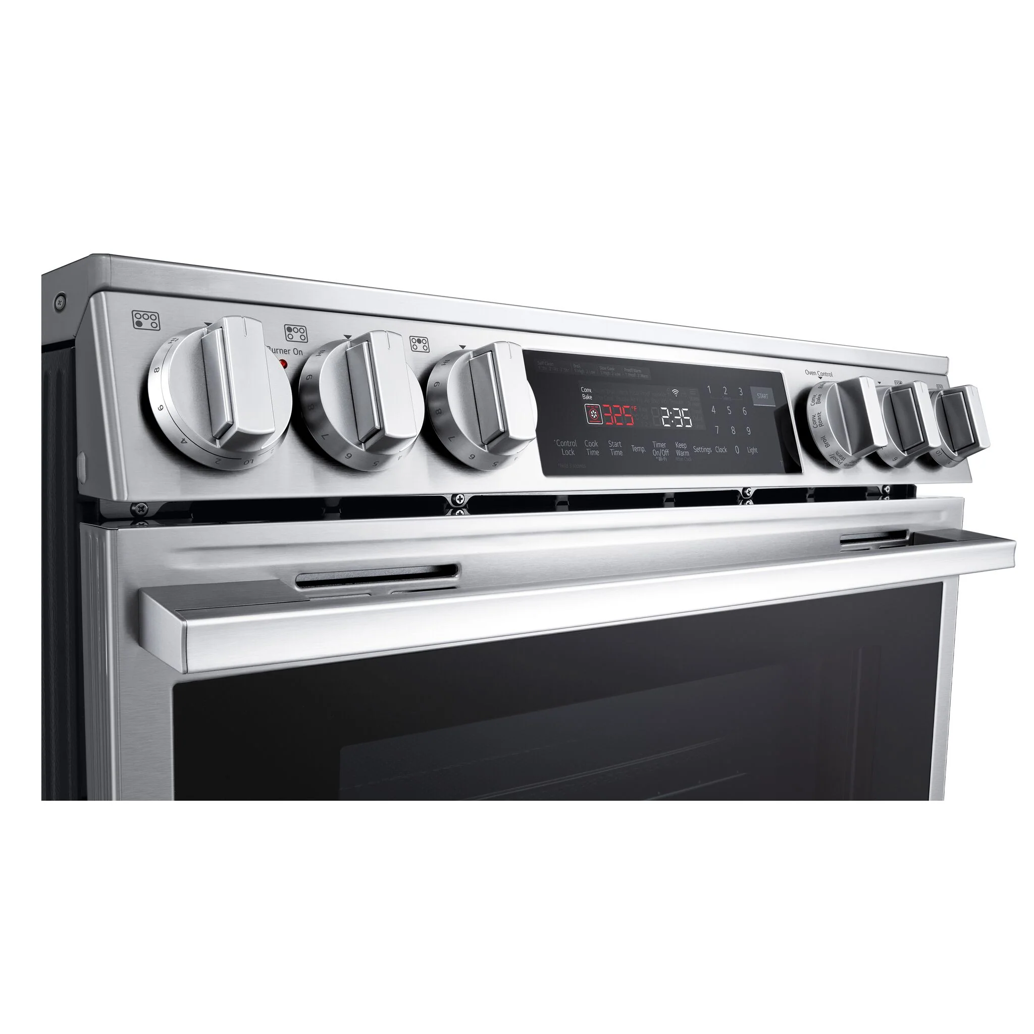 LG Smudge Resistant Stainless Steel Smart Electric Slide-In Range with Air Sous Vide (6.3 Cu.Ft) - LSEL6335XE - Image 6