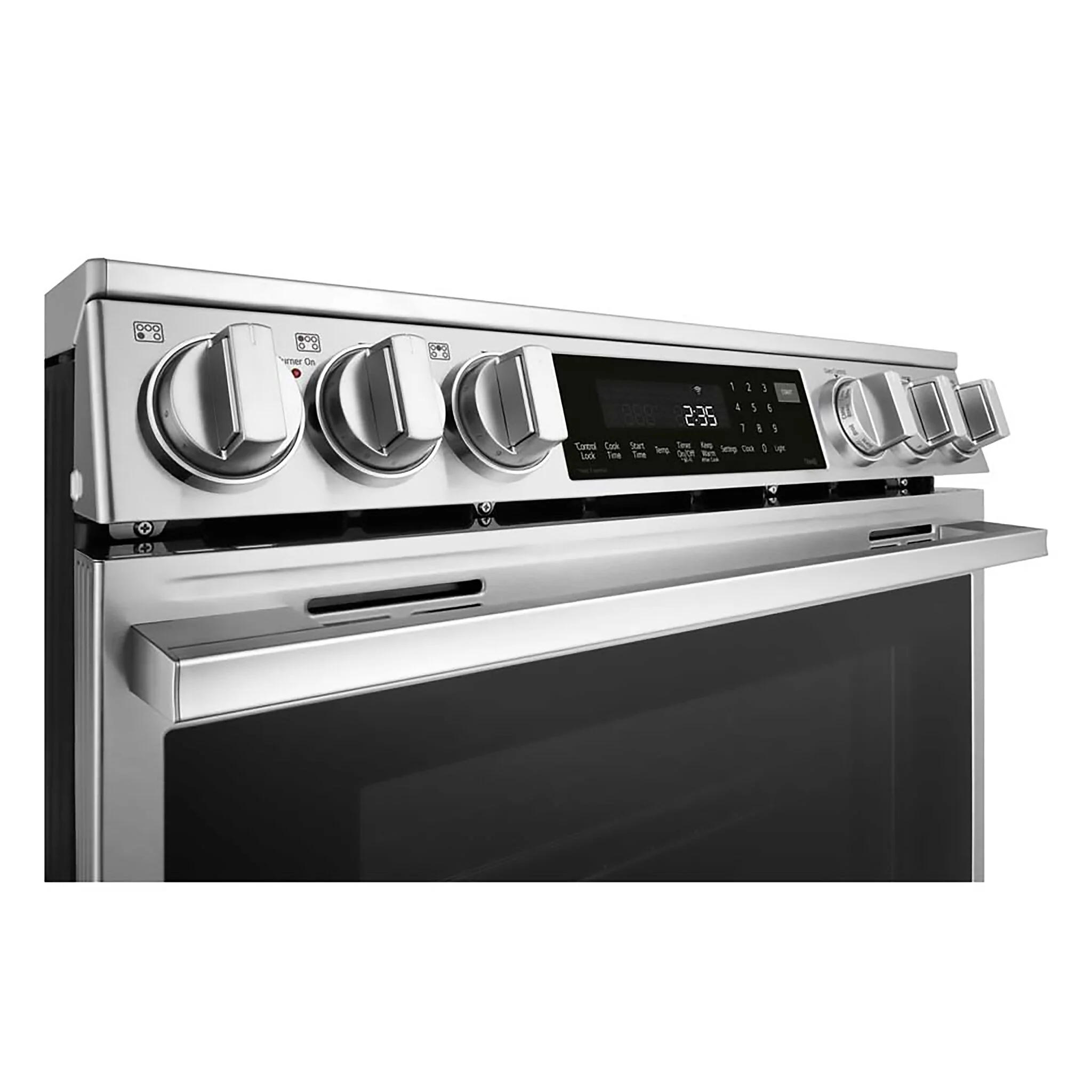 LG Smudge Resistant Stainless Steel Smart Electric Slide-In Range with Air Sous Vide (6.3 Cu.Ft) - LSEL6337XE - Image 5