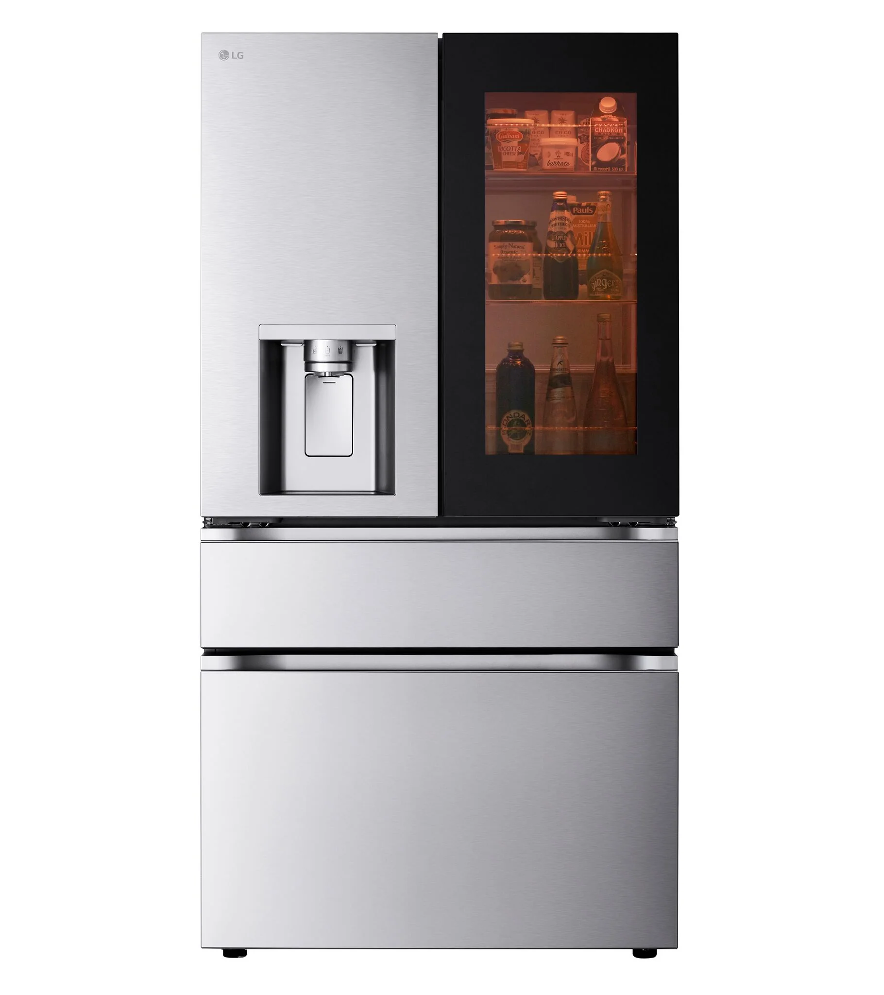 LG 35.75" 29 Cu. Ft. Smudge Resistant Stainless Steel Smart MAX 4-Door French Door Refrigerator with MyColor - LF29S8365S - Image 2