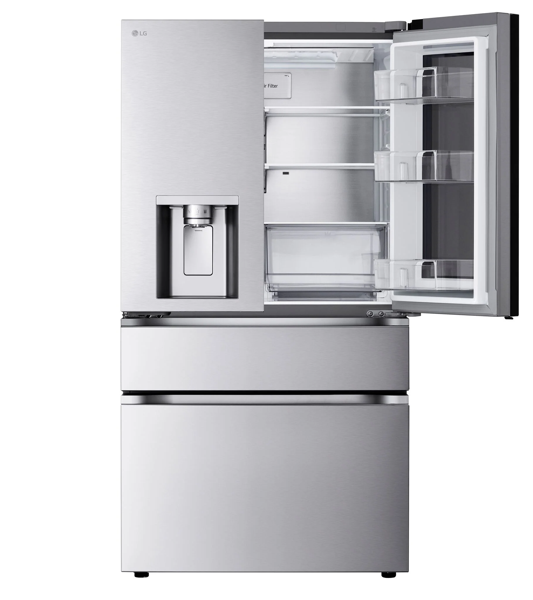 LG 35.75" 29 Cu. Ft. Smudge Resistant Stainless Steel Smart MAX 4-Door French Door Refrigerator with MyColor - LF29S8365S - Image 4