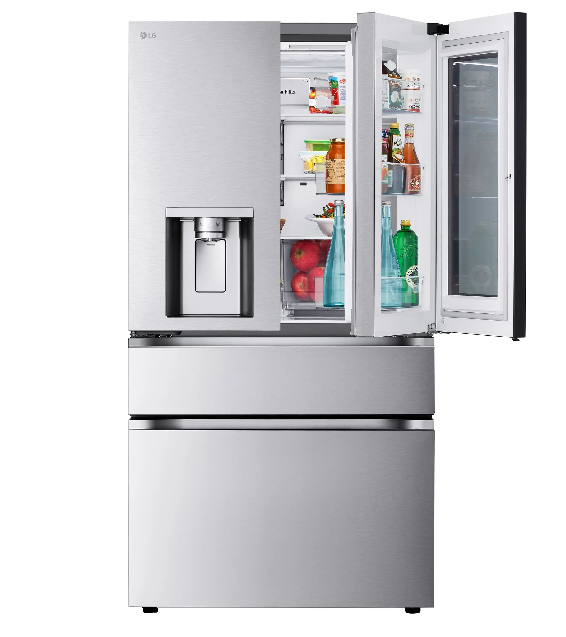 LG 35.75" 29 Cu. Ft. Smudge Resistant Stainless Steel Smart MAX 4-Door French Door Refrigerator with MyColor - LF29S8365S - Image 5