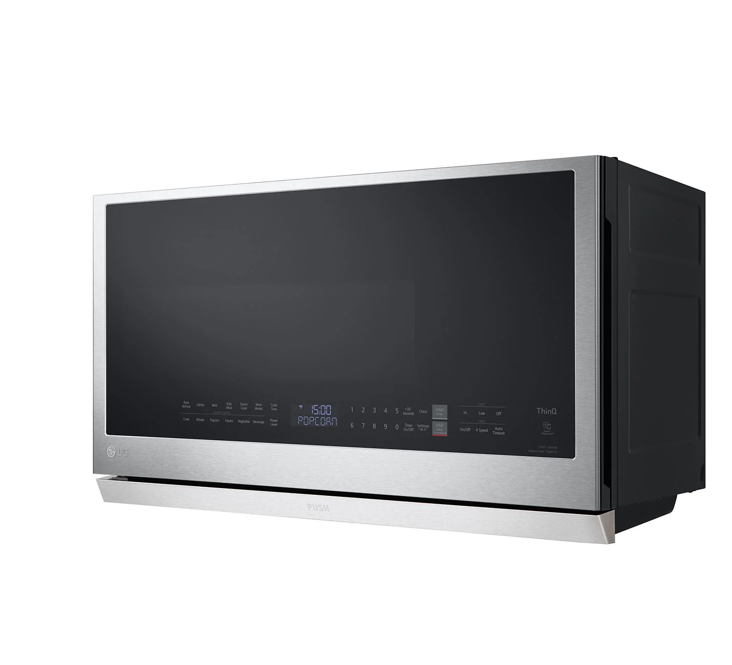 LG Smudge Resistant Stainless Steel Smart Wi-Fi Enabled Over-the-Range Microwave with ExtendaVent® 2.0 & EasyClean® (2.1 cu. ft.) - MVEL2137F - Image 2