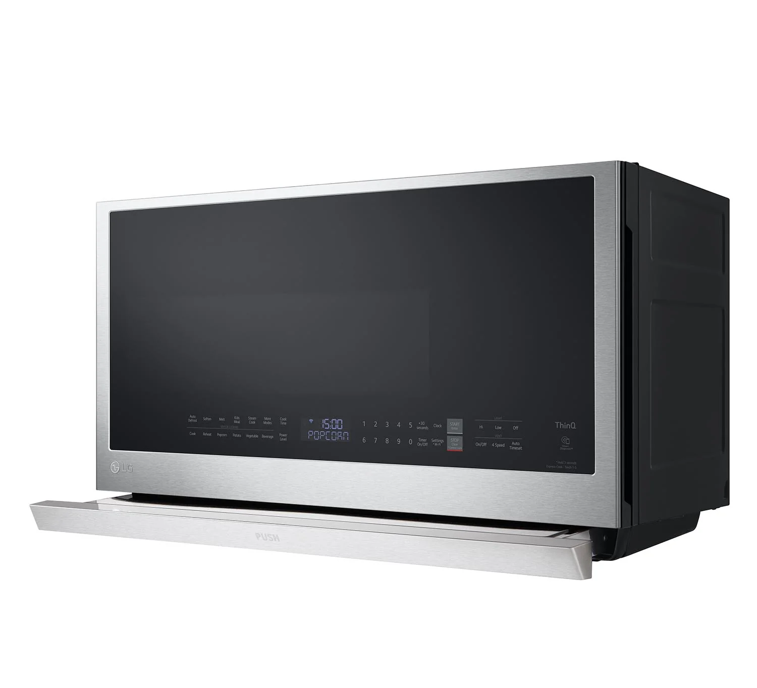 LG Smudge Resistant Stainless Steel Smart Wi-Fi Enabled Over-the-Range Microwave with ExtendaVent® 2.0 & EasyClean® (2.1 cu. ft.) - MVEL2137F - Image 3