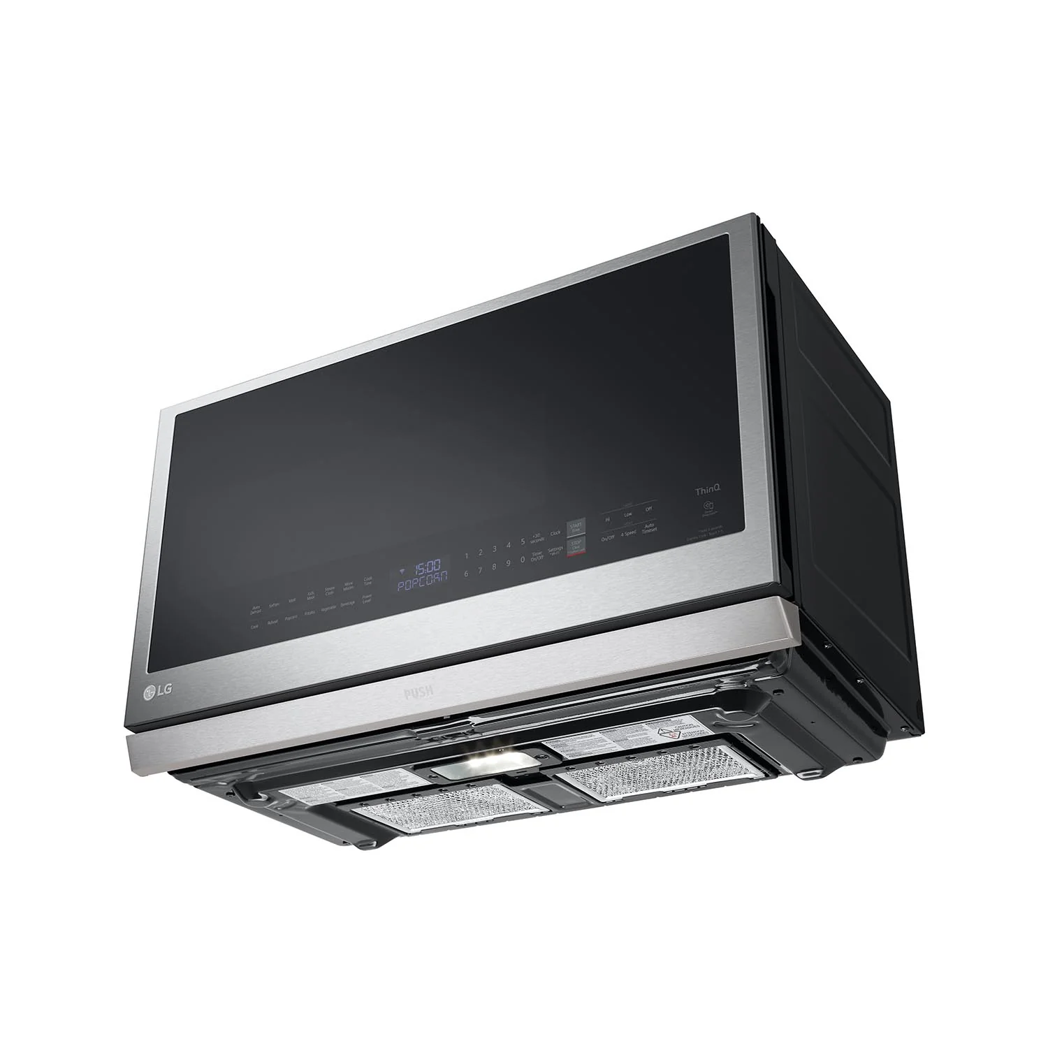 LG Smudge Resistant Stainless Steel Smart Wi-Fi Enabled Over-the-Range Microwave with ExtendaVent® 2.0 & EasyClean® (2.1 cu. ft.) - MVEL2137F - Image 6