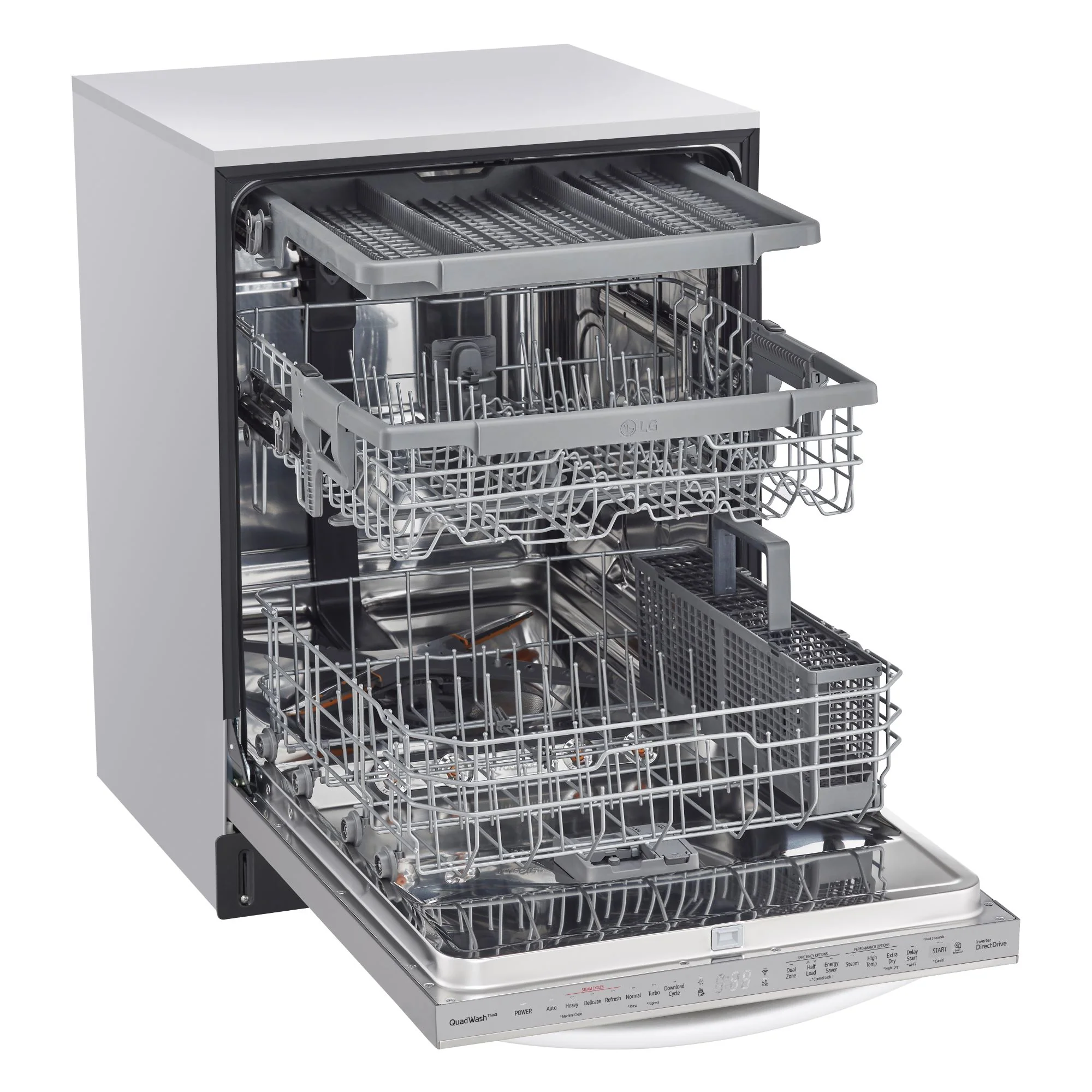 LG Smudge Resistant Stainless Steel Top Control Smart Dishwasher with TrueSteam® - LDTS5552S - Image 2