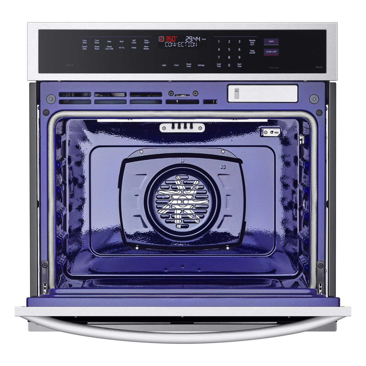 LG Stainless Steel 29.75" Smart Single Wall Oven with
True Convection, InstaView®, Air Fry and
Steam Sous Vide (4.7 Cu. Ft.) - WSEP4727F - Image 4