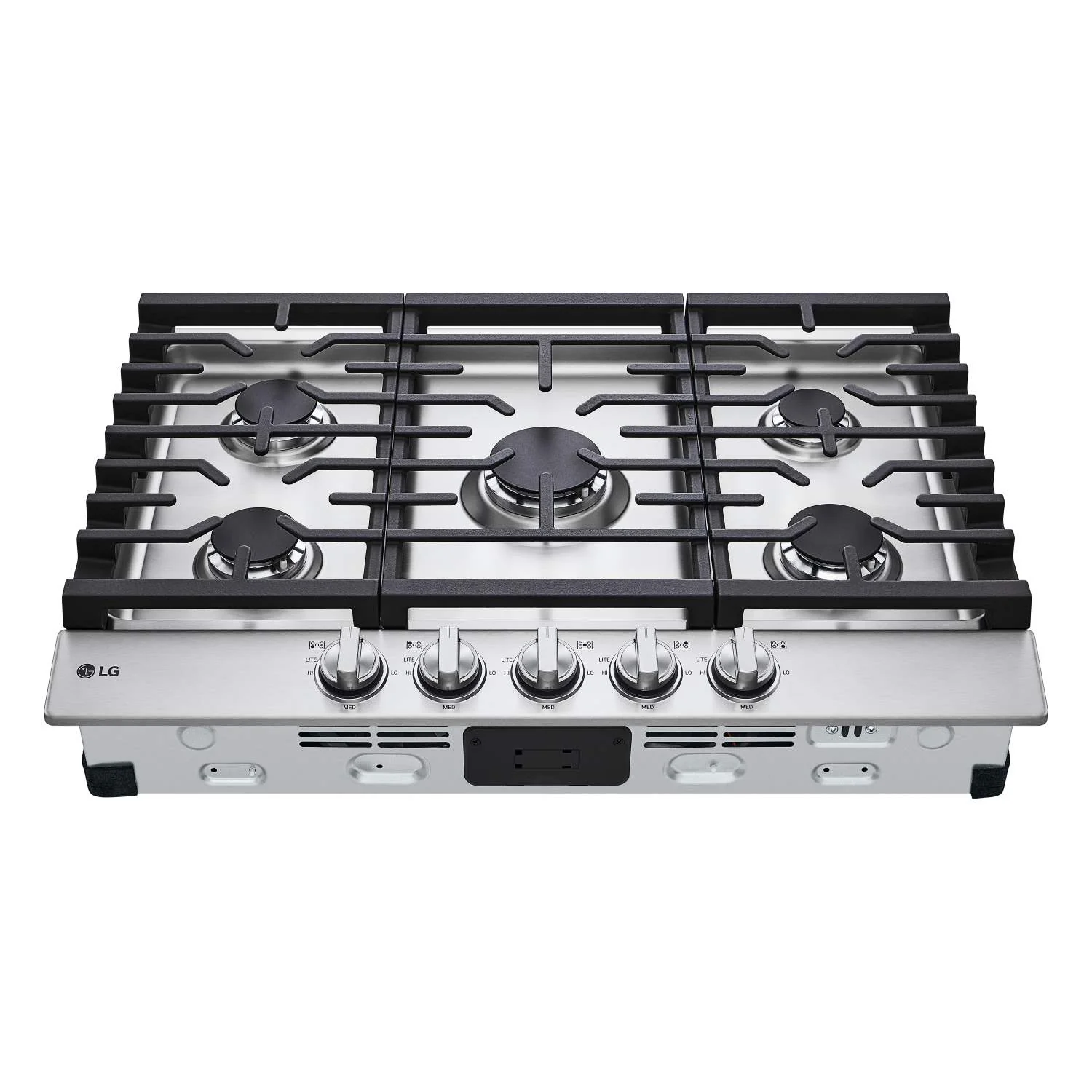 LG Stainless Steel 30” Gas Cooktop with 20K BTU 
and EasyClean® Cooktop - CBGJ3023S - Image 2
