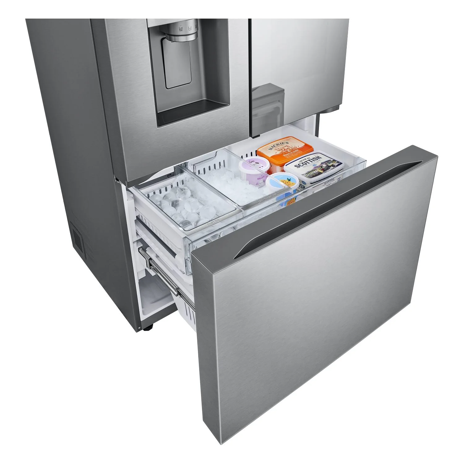 LG 35.75" 31 Cu.Ft. Stainless Steel Smart Mirror InstaView™ Door-in-Door® French Door Refrigerator - LRYKS3106S - Image 10