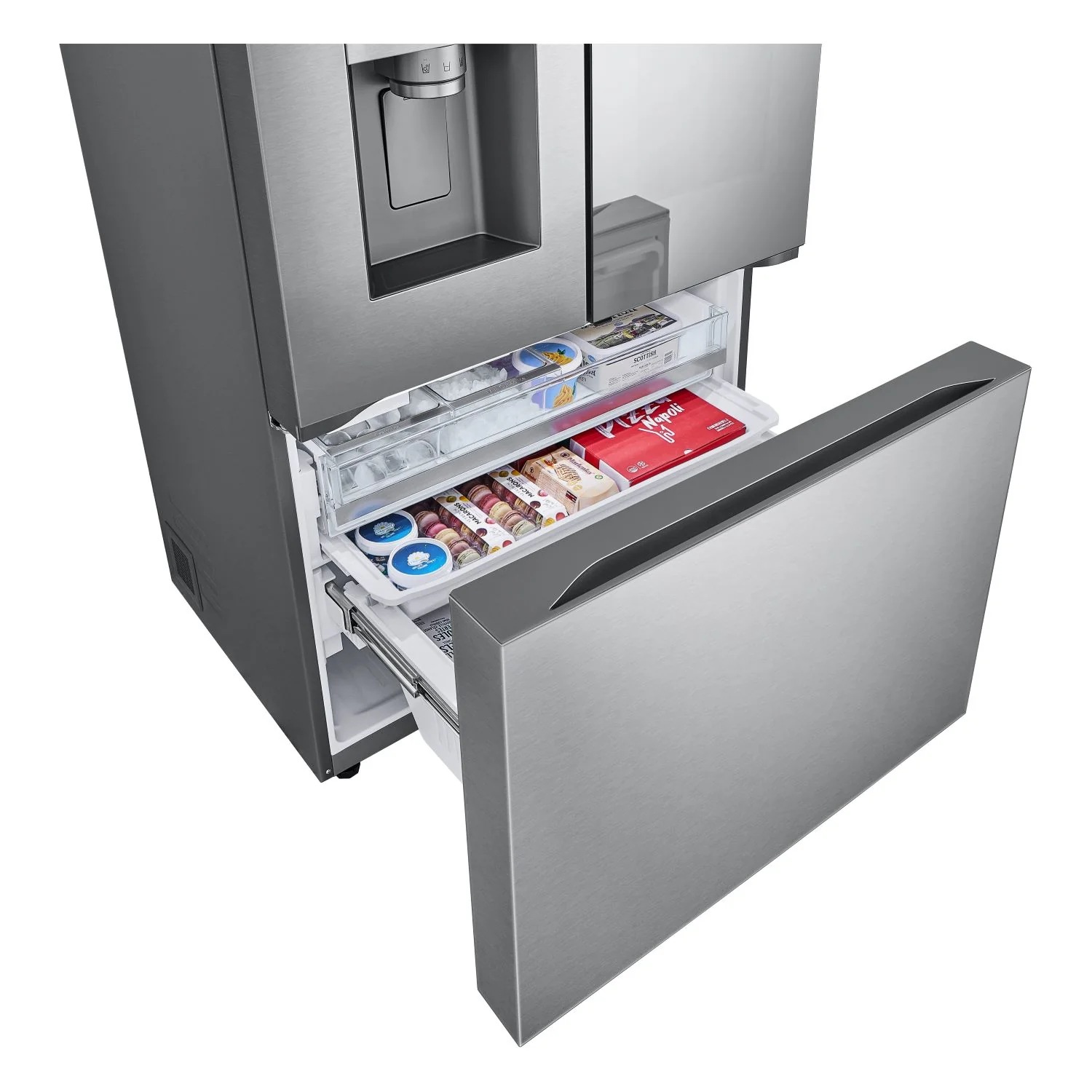 LG 35.75" 31 Cu.Ft. Stainless Steel Smart Mirror InstaView™ Door-in-Door® French Door Refrigerator - LRYKS3106S - Image 11