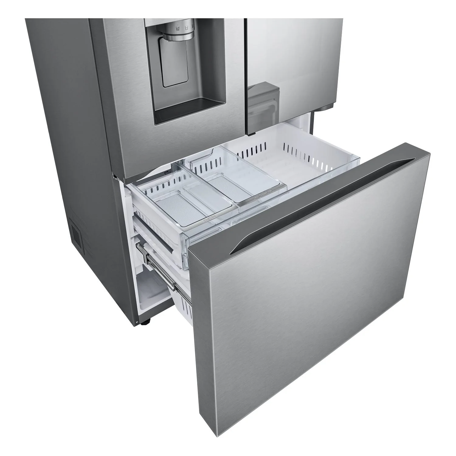 LG 35.75" 31 Cu.Ft. Stainless Steel Smart Mirror InstaView™ Door-in-Door® French Door Refrigerator - LRYKS3106S - Image 9