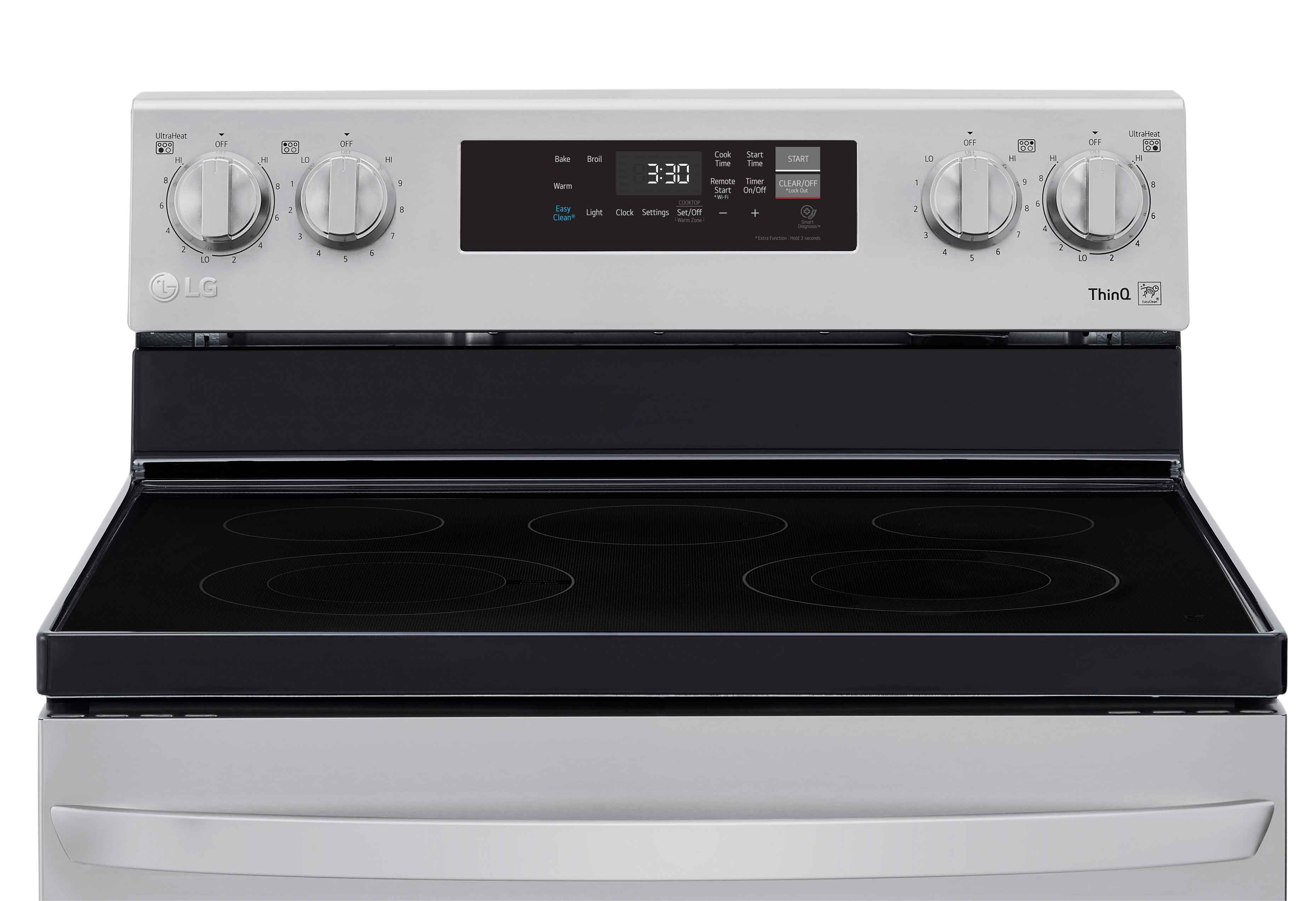LG Stainless Steel 6.3 cu ft. Electric ThinQ® Range with EasyClean -LREL6321S - Image 8