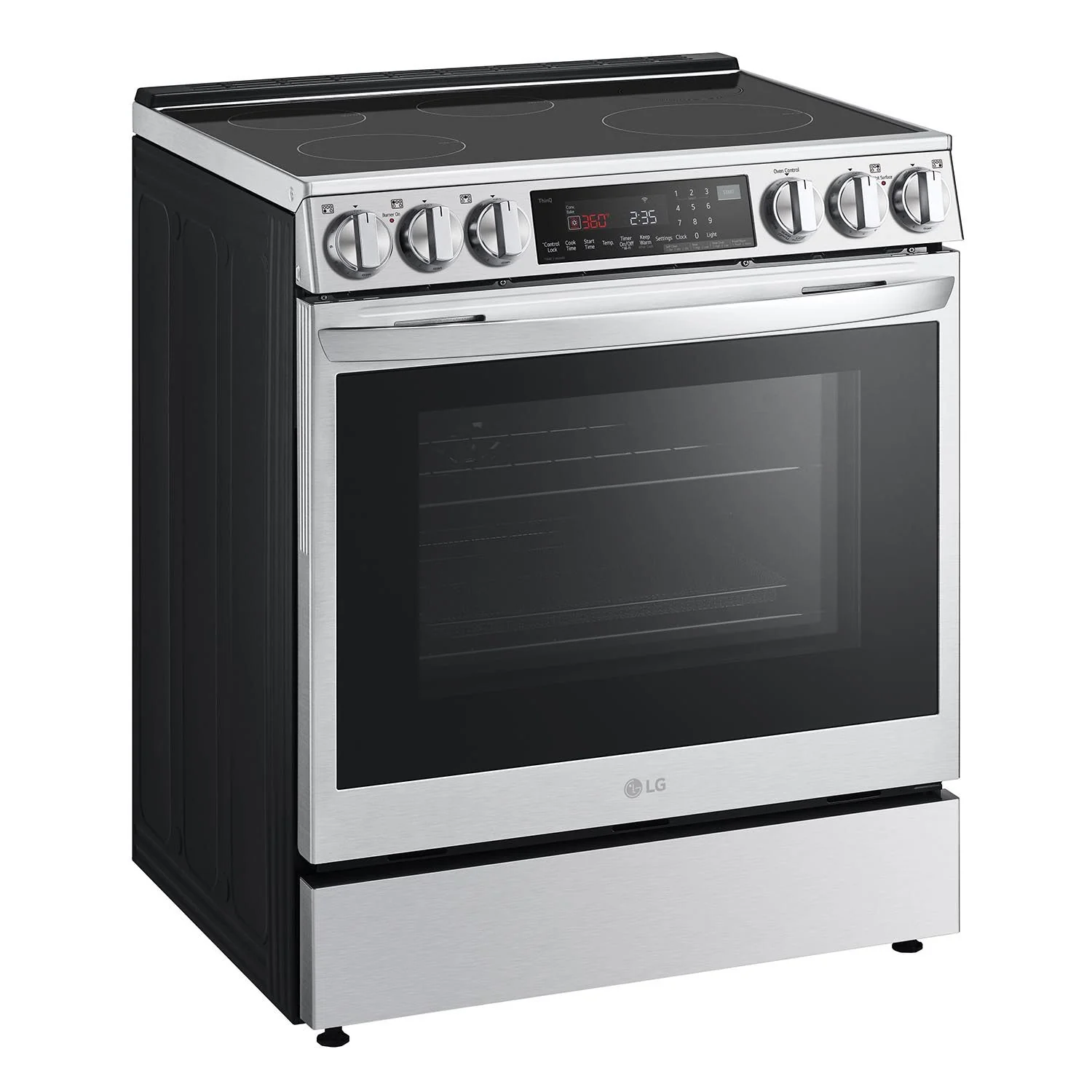 LG Stainless Steel 6.3 cu. ft. Smart Wi-Fi Enabled Induction Slide-in Range with ProBake® Convection and EasyClean® - LSIL6336F - Image 3