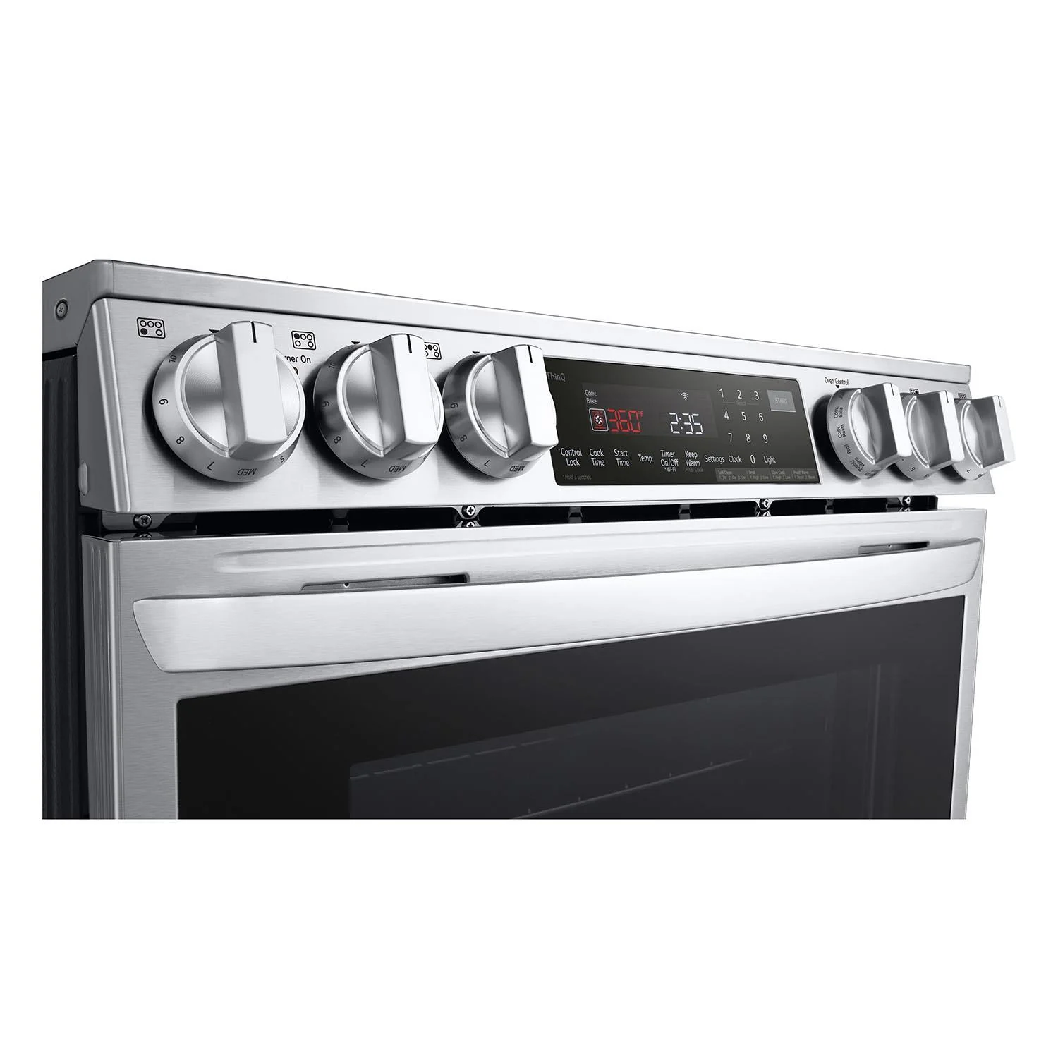 LG Stainless Steel 6.3 cu. ft. Smart Wi-Fi Enabled Induction Slide-in Range with ProBake® Convection and EasyClean® - LSIL6336F - Image 8