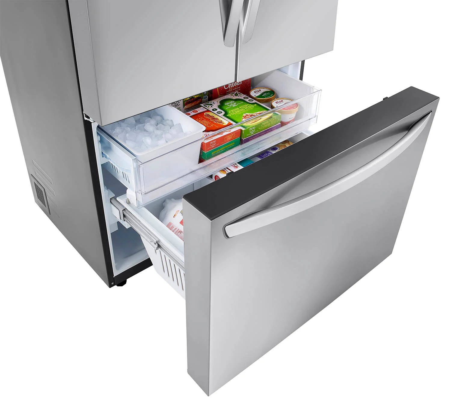 LG 35.75" 27 Cu. Ft. Stainless Steel Smart Counter-Depth MAX™ French Door Refrigerator - LRFLC2706S - Image 11