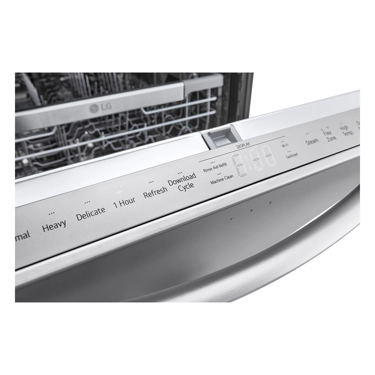 LG Stainless Steel Smart Dishwasher with 1-Hour Wash & Dry, QuadWash™ Pro, TrueSteam® and Dynamic Heat Dry™ - LDTH7972S - Image 4