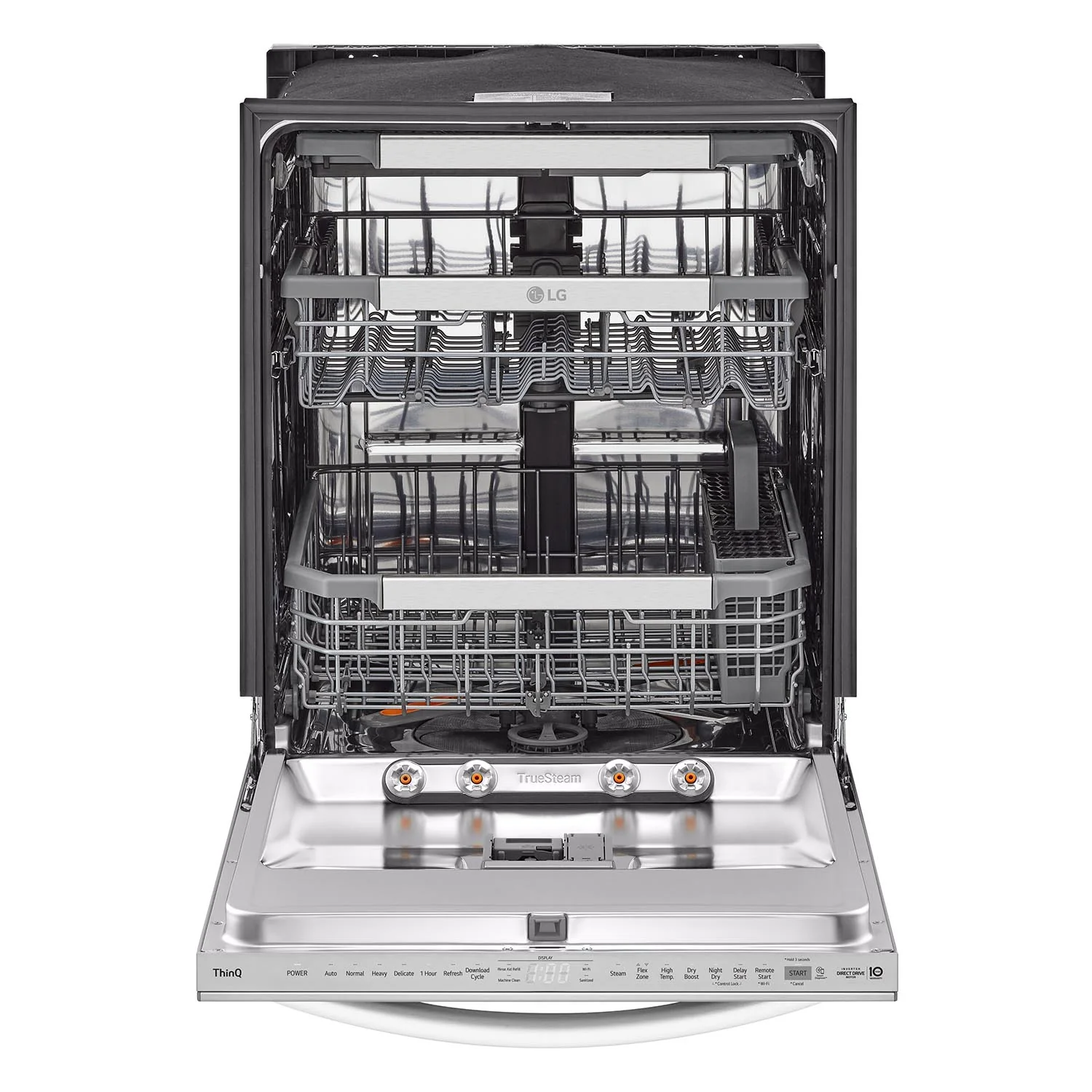 LG Stainless Steel Smart Dishwasher with 1-Hour Wash & Dry, QuadWash™ Pro, TrueSteam® and Dynamic Heat Dry™ - LDTH7972S - Image 6