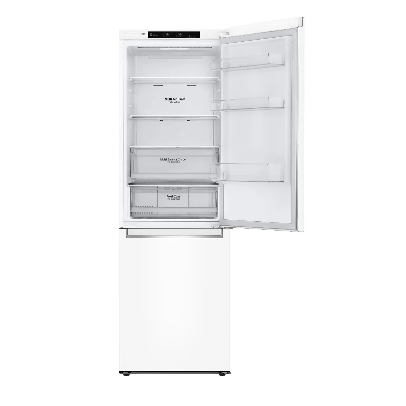 LG 24" 12 Cu. Ft. White Counter Depth Bottom-Freezer Refrigerator with DoorCooling+ - LBNC12231W - Image 2