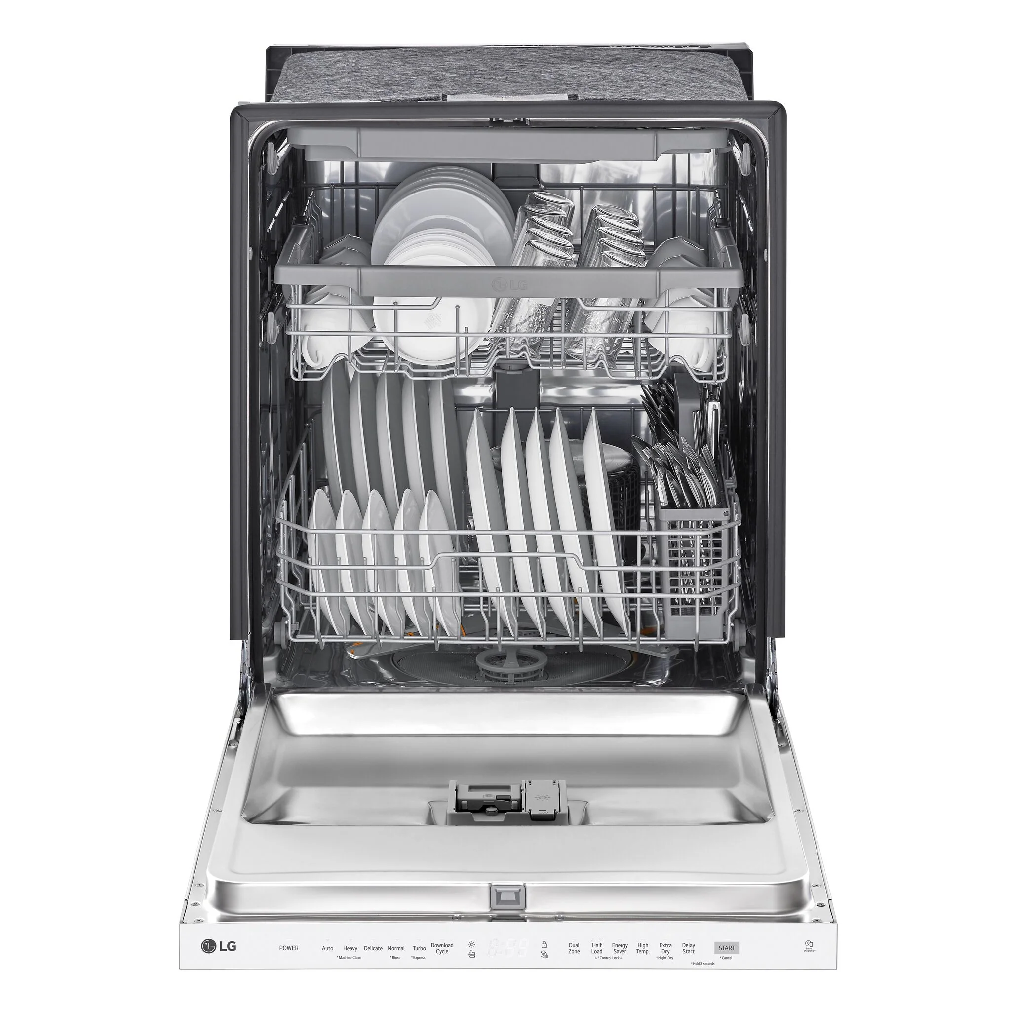 LG White Dishwasher with QuadWash™ - LDPN4542W - Image 3