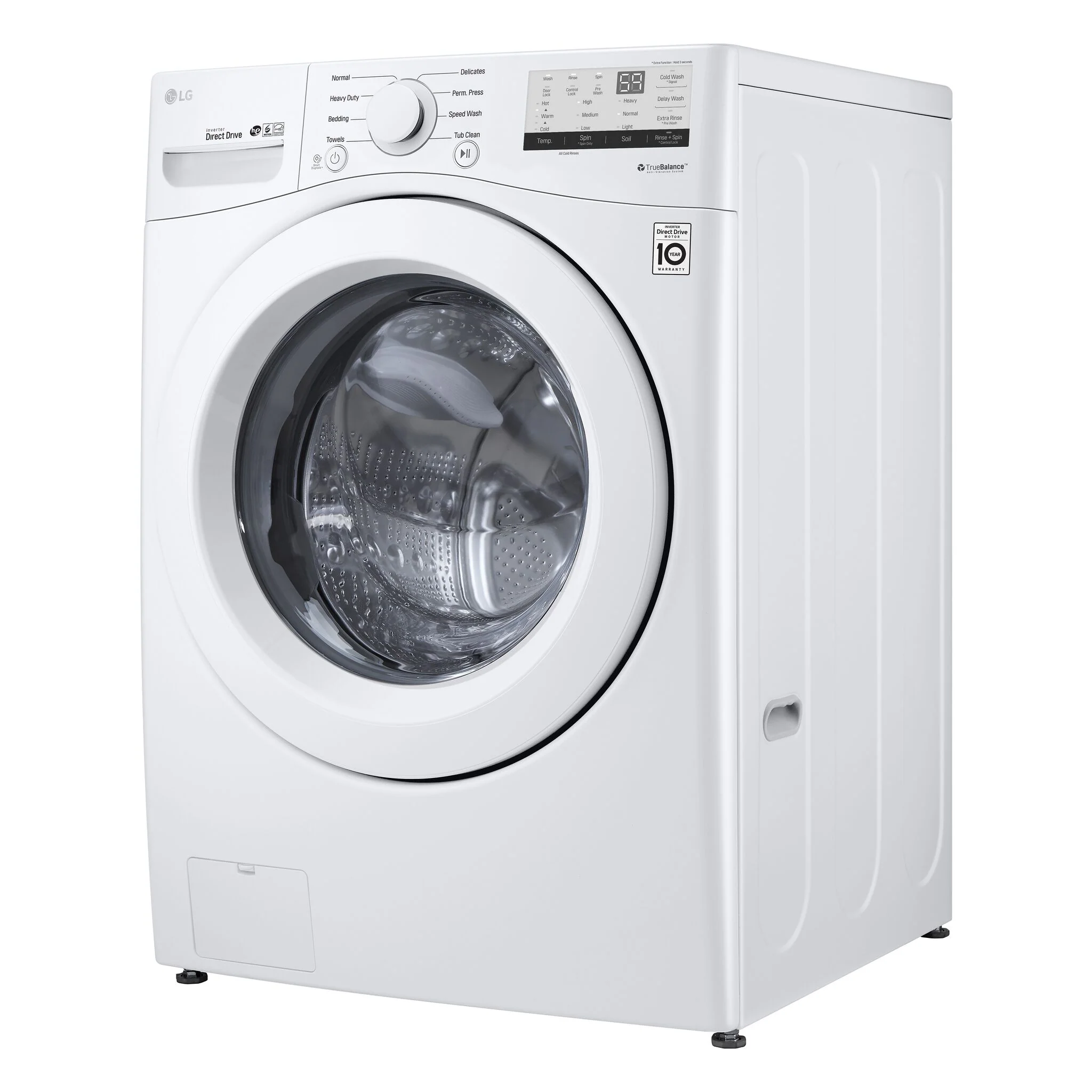 LG White Front Load Washer with 6Motion⢠Technology (5.2 Cu.Ft) - WM3400CW - Image 5