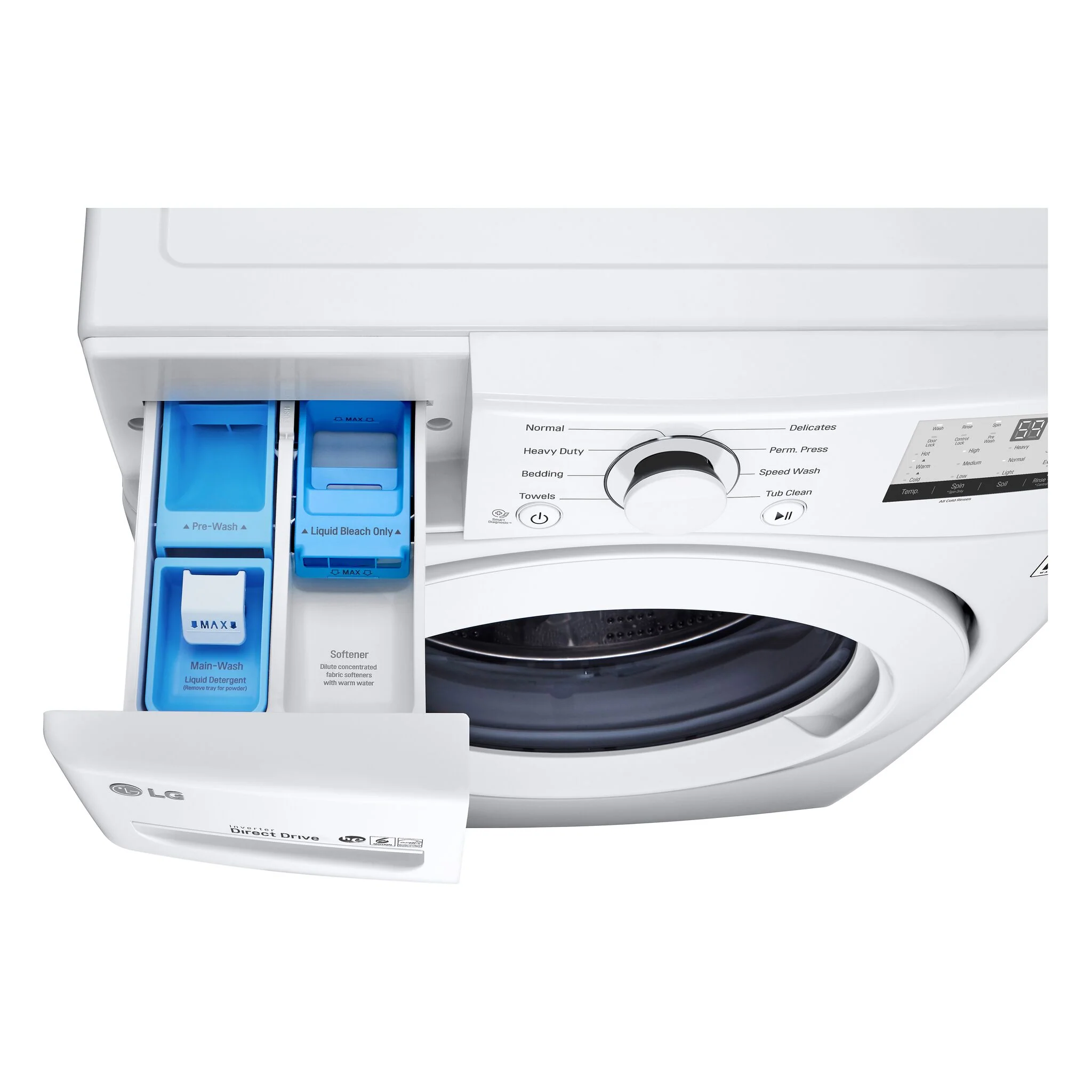 LG White Front Load Washer with 6Motion⢠Technology (5.2 Cu.Ft) - WM3400CW - Image 6
