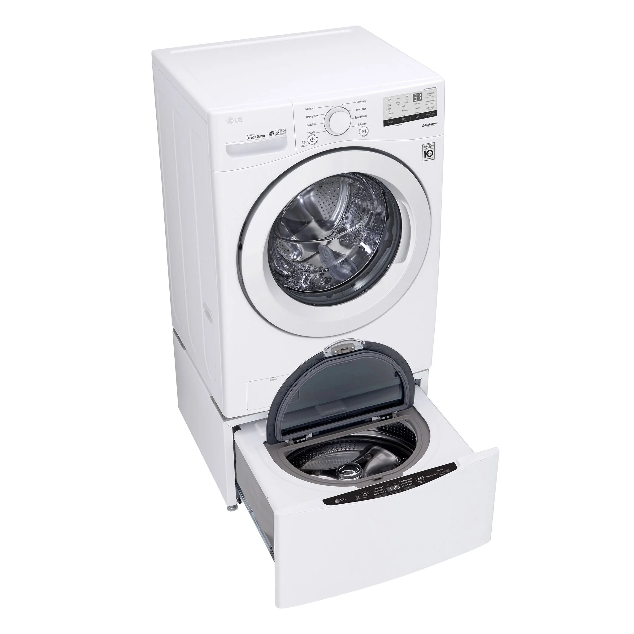 LG White Front Load Washer with 6Motion⢠Technology (5.2 Cu.Ft) - WM3400CW - Image 7