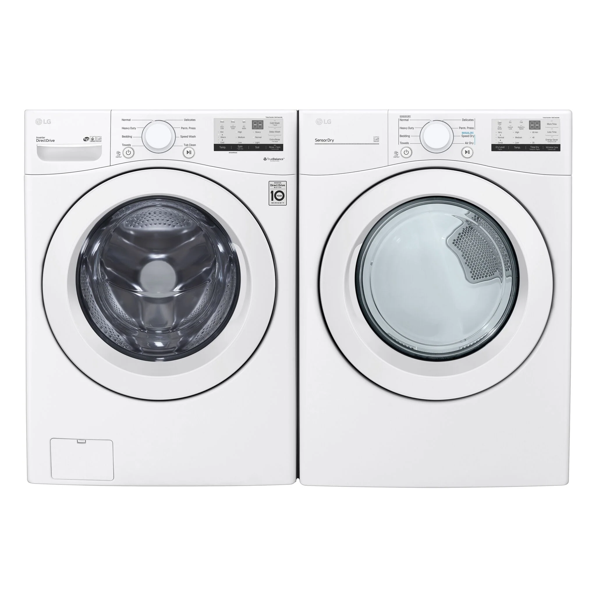 LG White Front Load Washer with 6Motion⢠Technology (5.2 Cu.Ft) - WM3400CW - Image 8