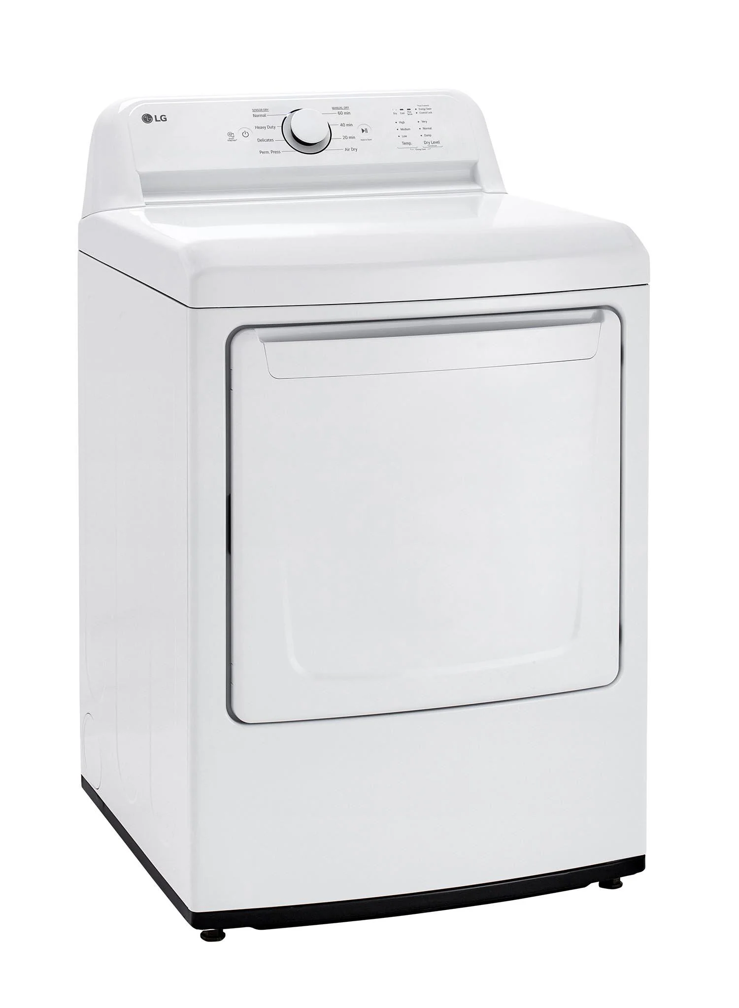 LG White Rear Control Energy Star Dryer with Sensor Dry (7.3 Cu. Ft) - DLE6100W - Image 2