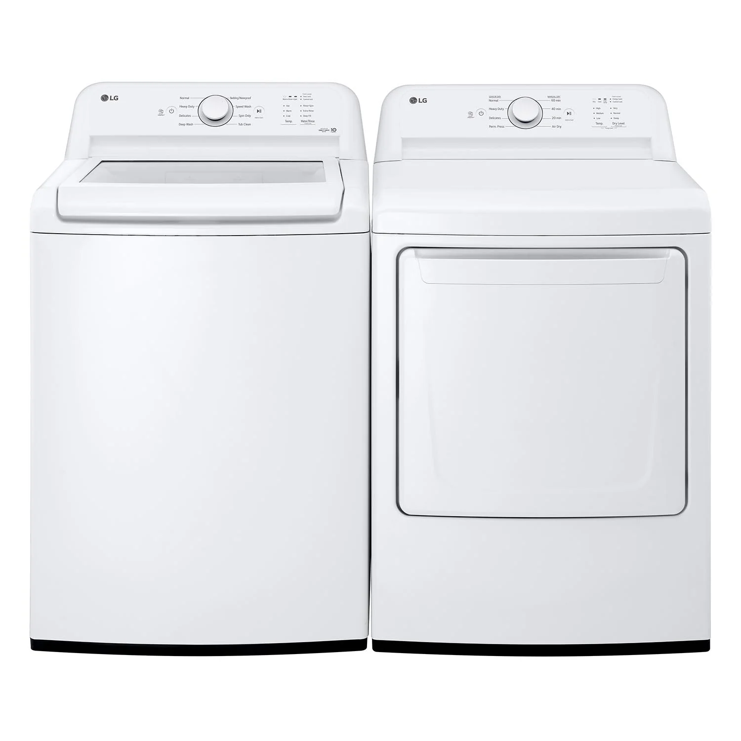 LG White Top Load Washer with Agitator and SlamProof® Glass Lid (4.8 Cu. Ft) -WT6105CW - Image 10