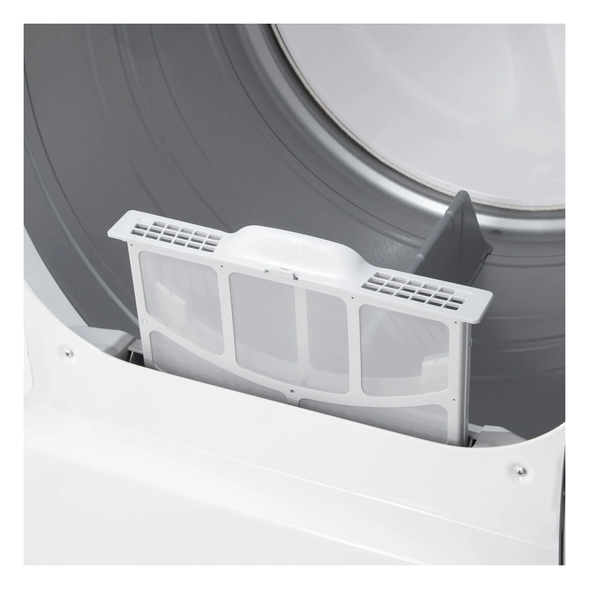LG White Ultra Large Capacity Rear Control Electric Dryer with AI Sensing (7.3 Cu. Ft) - DLE8200W - Image 4