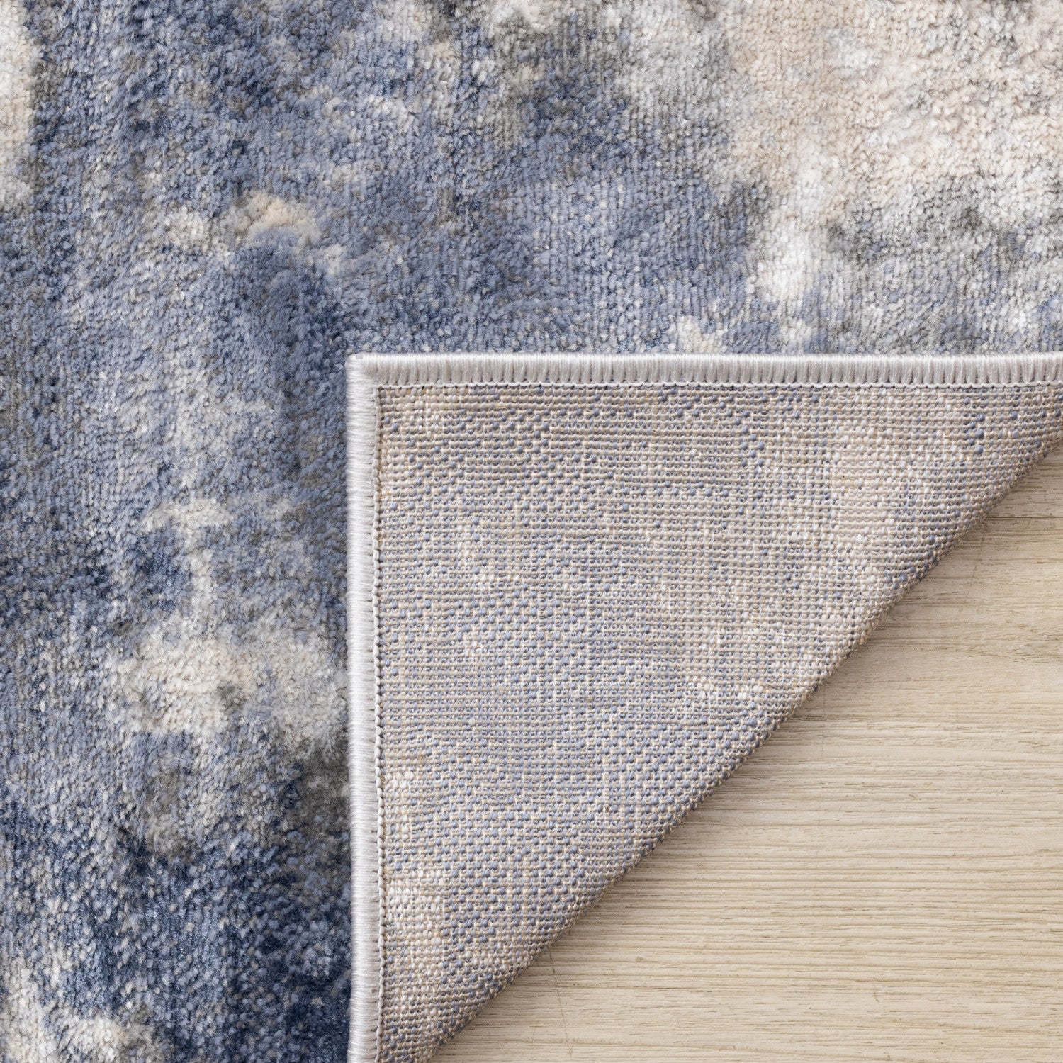 Logan Casual Contemporary Area Rug - 5' X 8' - Cream/Blue/Grey - Image 11