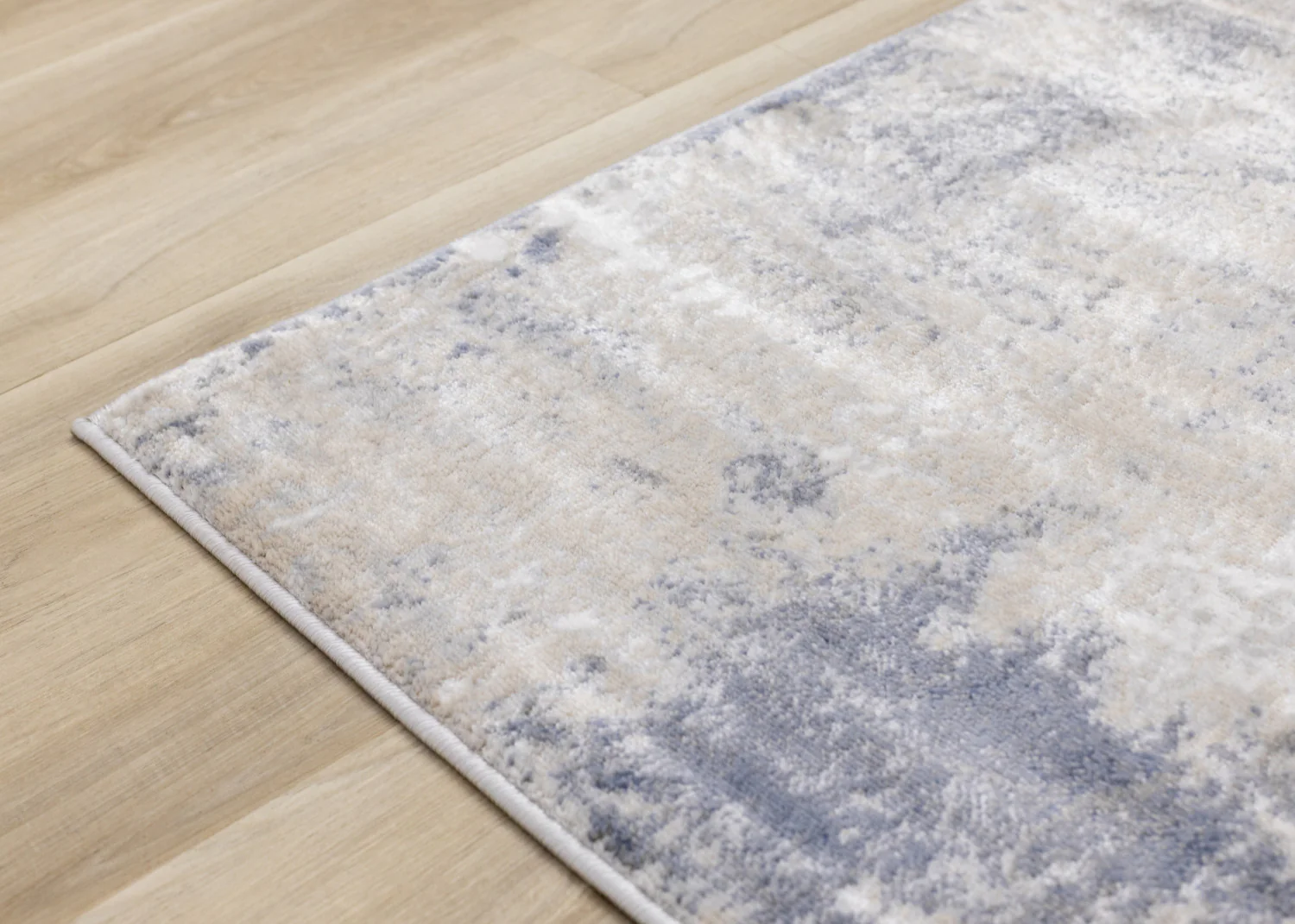 Logan Casual Contemporary Area Rug - 5' X 8' - Cream/Blue/Grey - Image 12