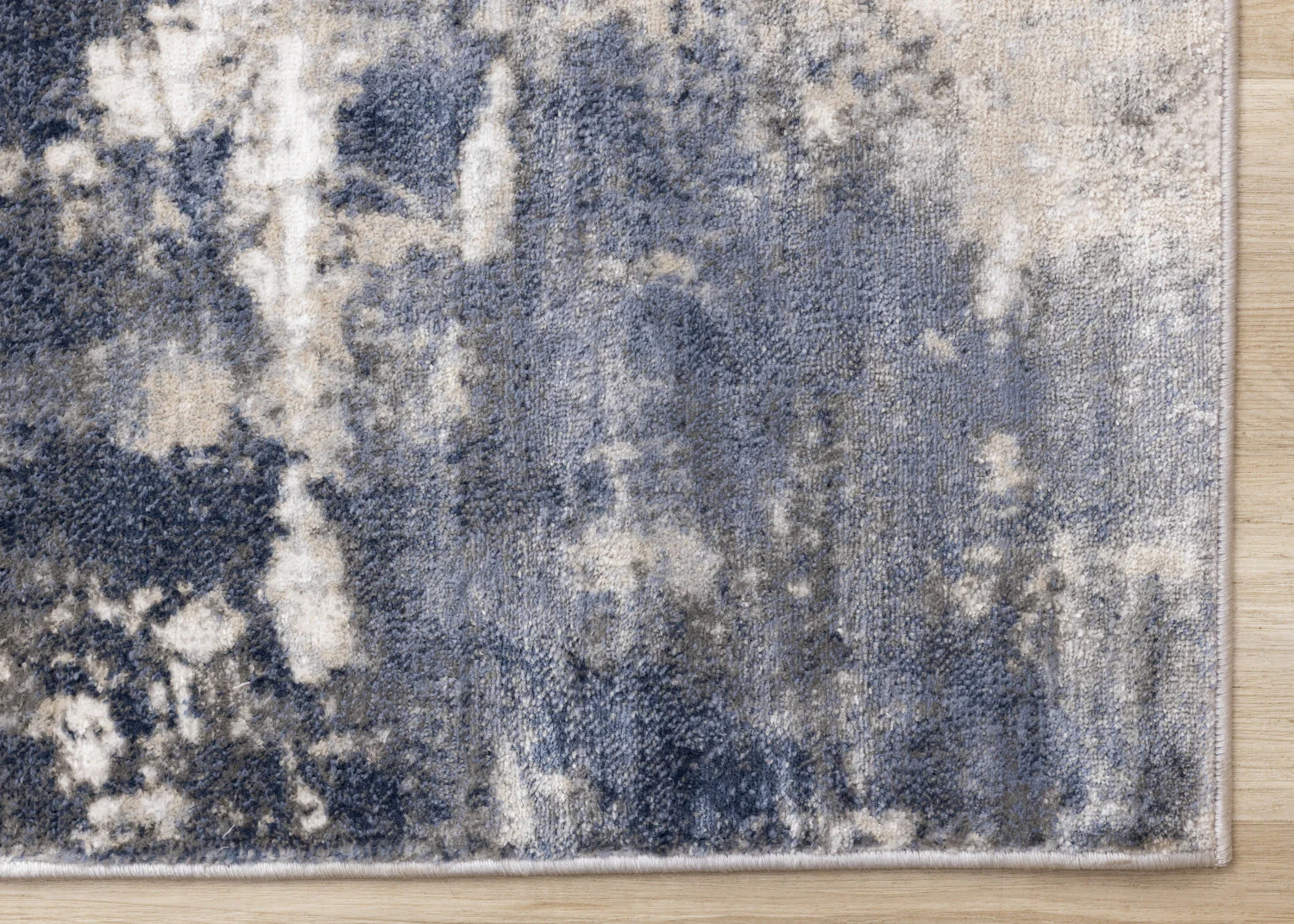 Logan Casual Contemporary Area Rug - 5' X 8' - Cream/Blue/Grey - Image 6