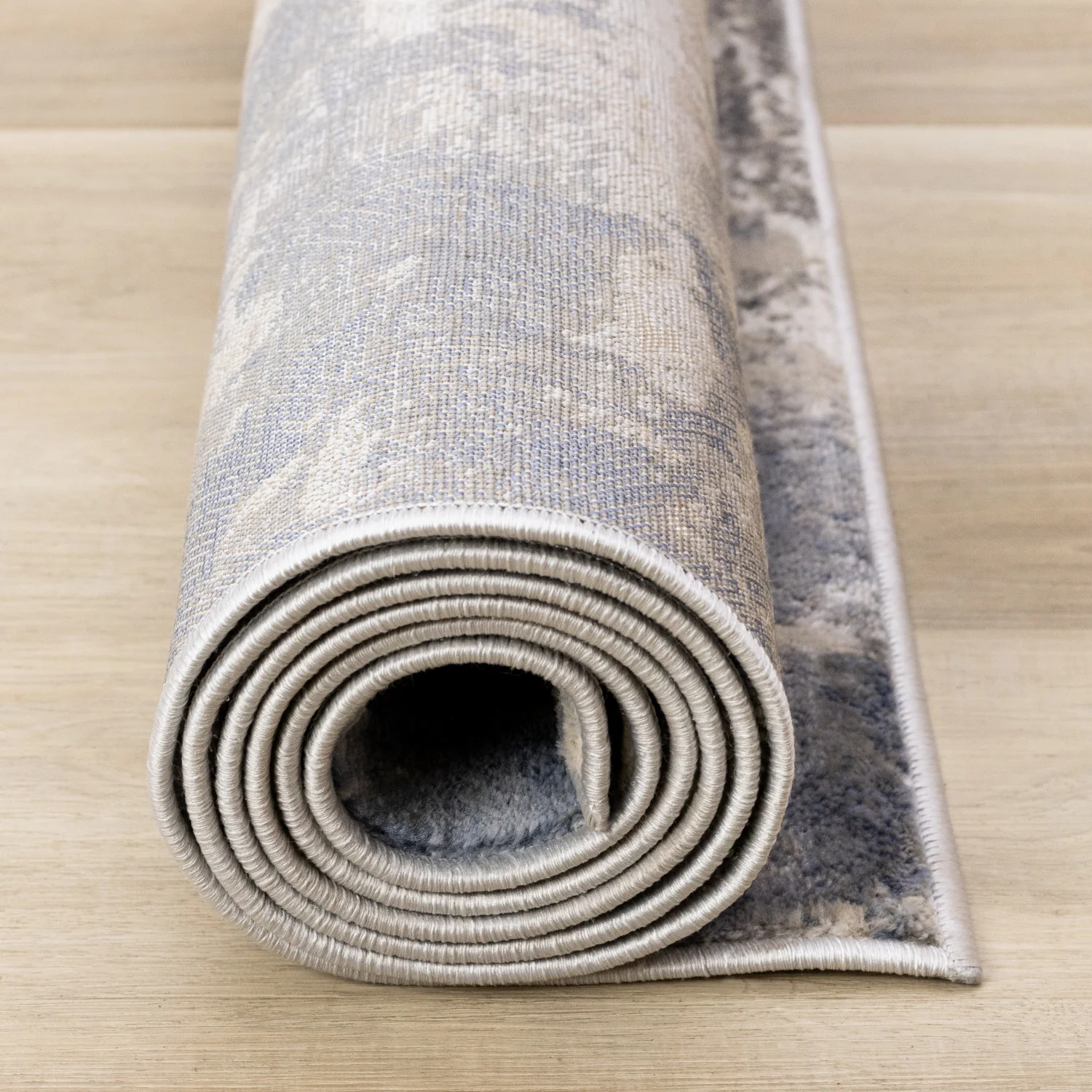 Logan Casual Contemporary Area Rug - 8' X 11' - Cream/Blue/Grey - Image 13