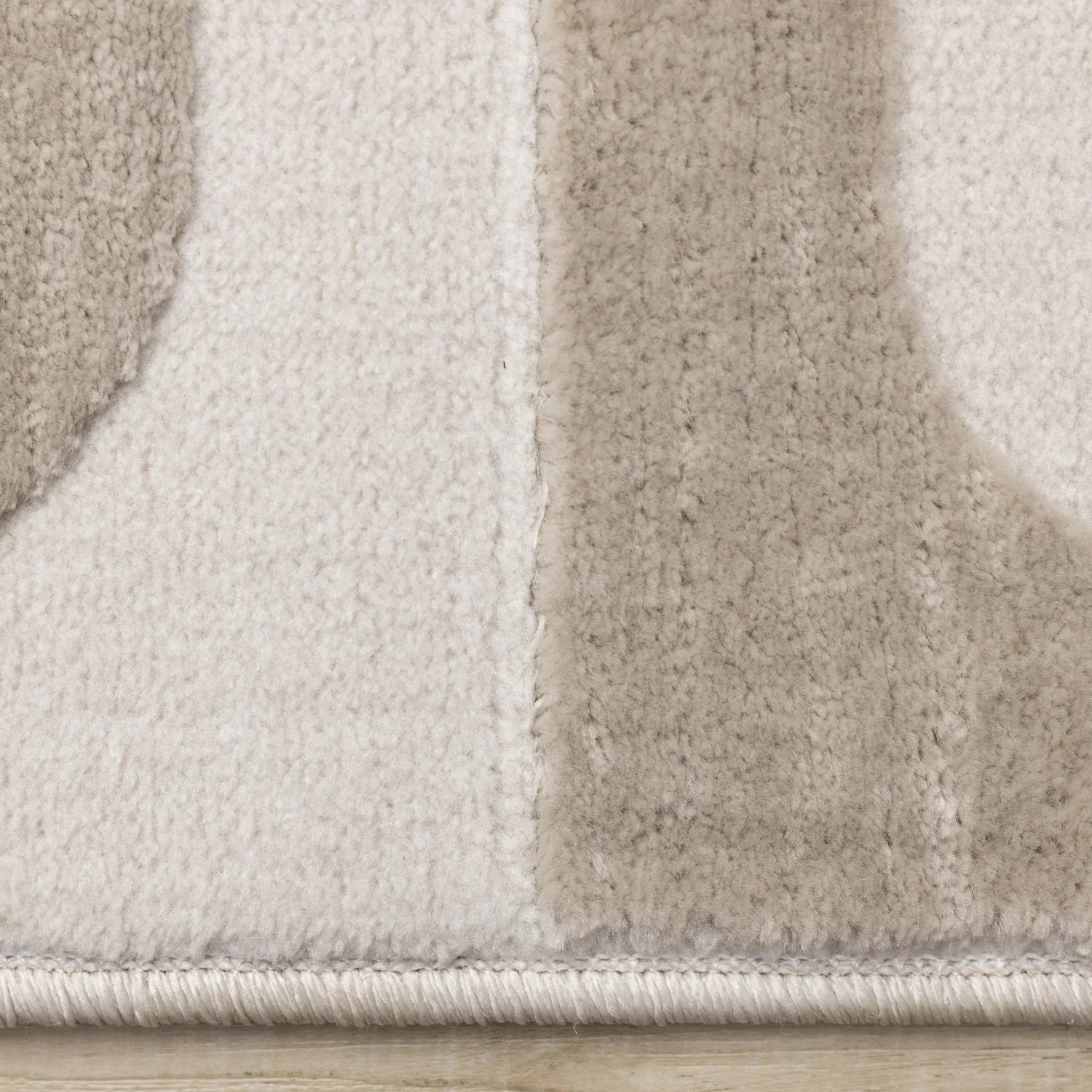 Logan Contemporary Modern Area Rug - 5' X 8' - Beige/Cream - Image 10