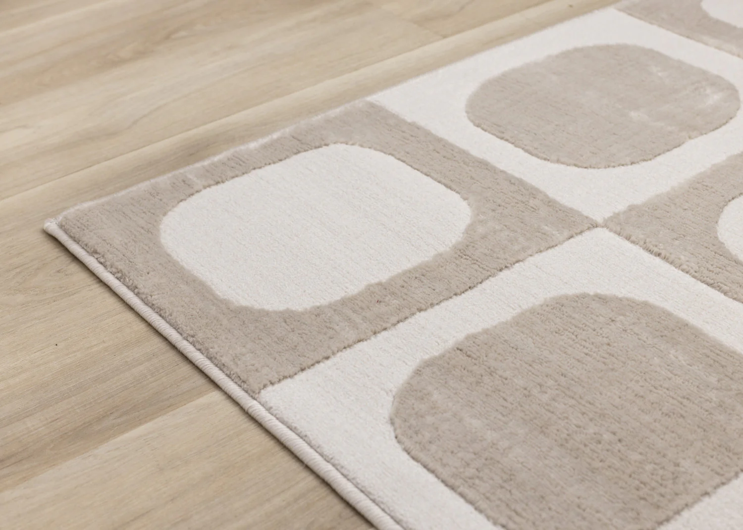 Logan Contemporary Modern Area Rug - 8' X 11' - Beige/Cream - Image 12