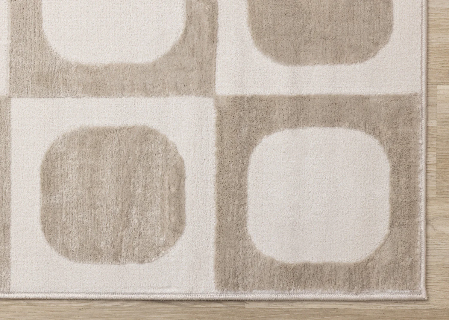 Logan Contemporary Modern Area Rug - 8' X 11' - Beige/Cream - Image 6