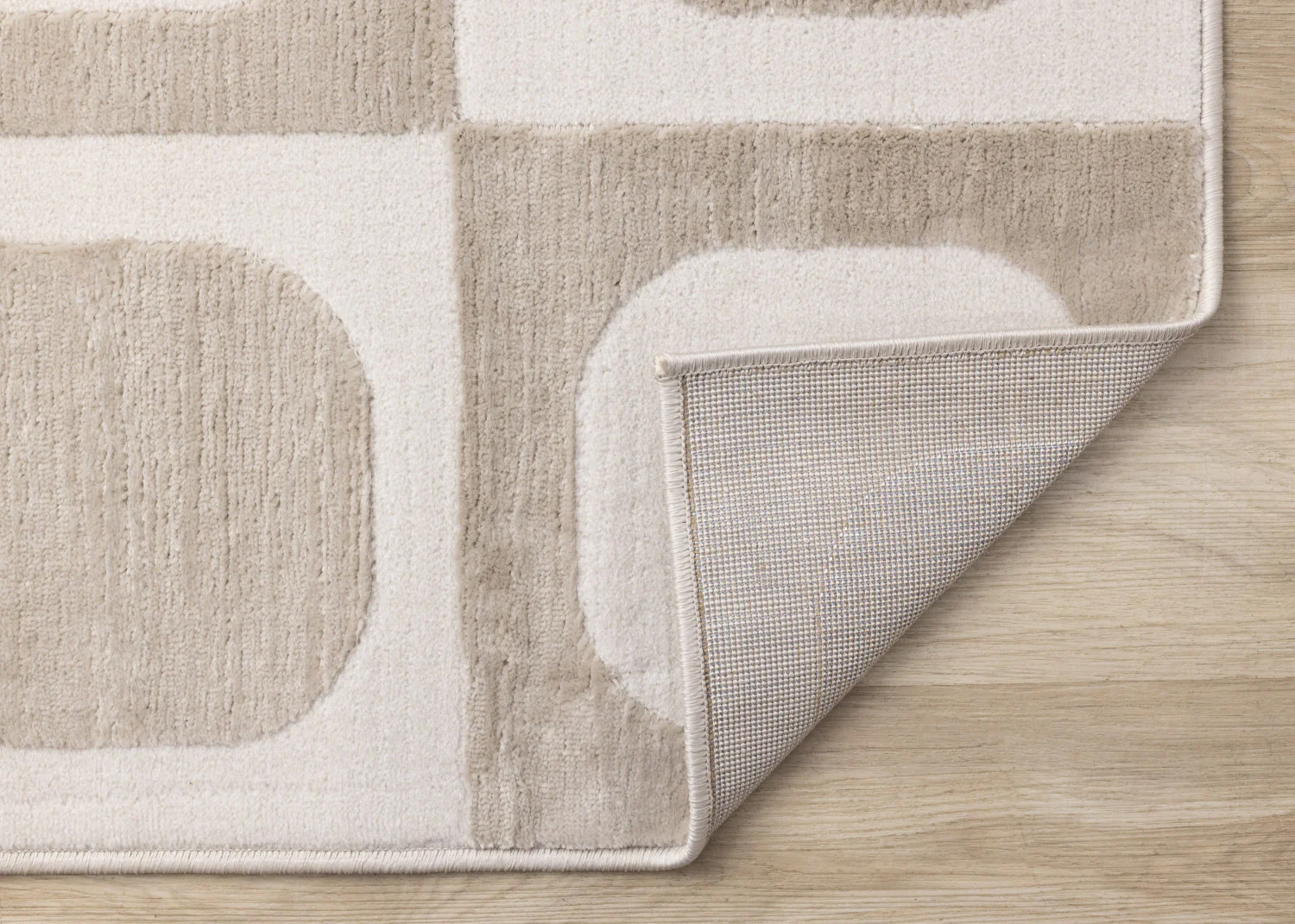 Logan Contemporary Modern Area Rug - 8' X 11' - Beige/Cream - Image 7