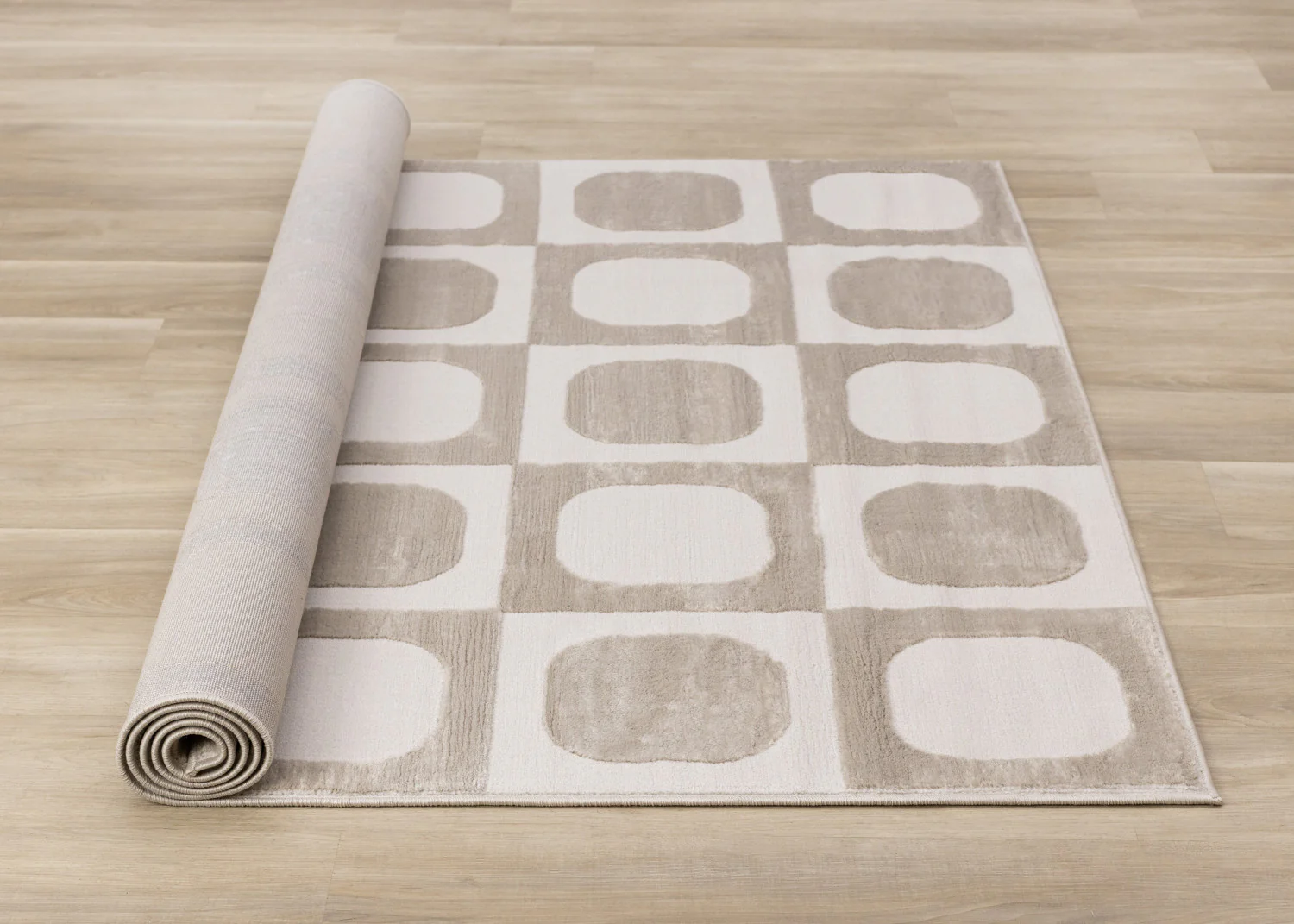 Logan Contemporary Modern Area Rug - 8' X 11' - Beige/Cream - Image 8