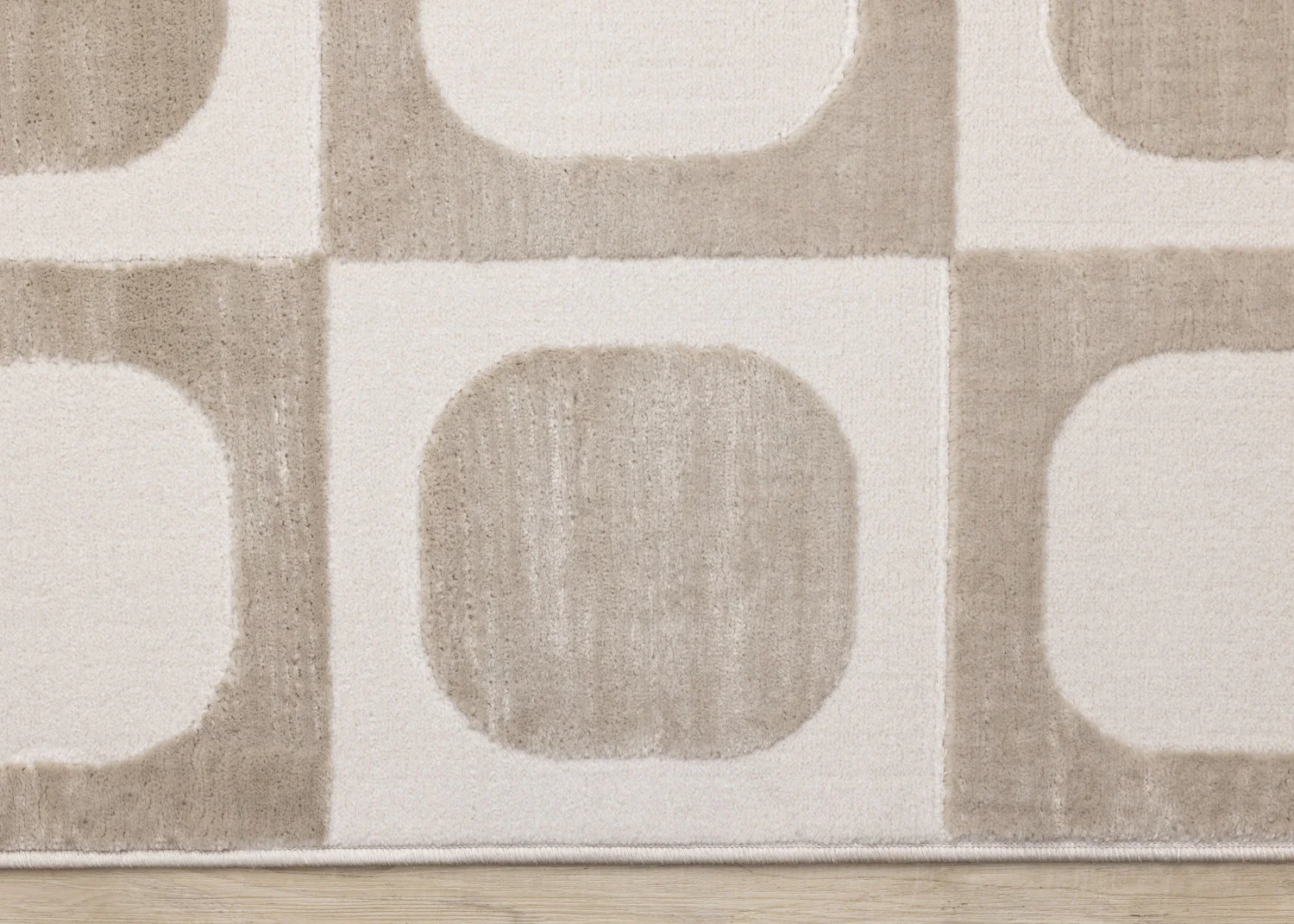 Logan Contemporary Modern Area Rug - 8' X 11' - Beige/Cream - Image 9