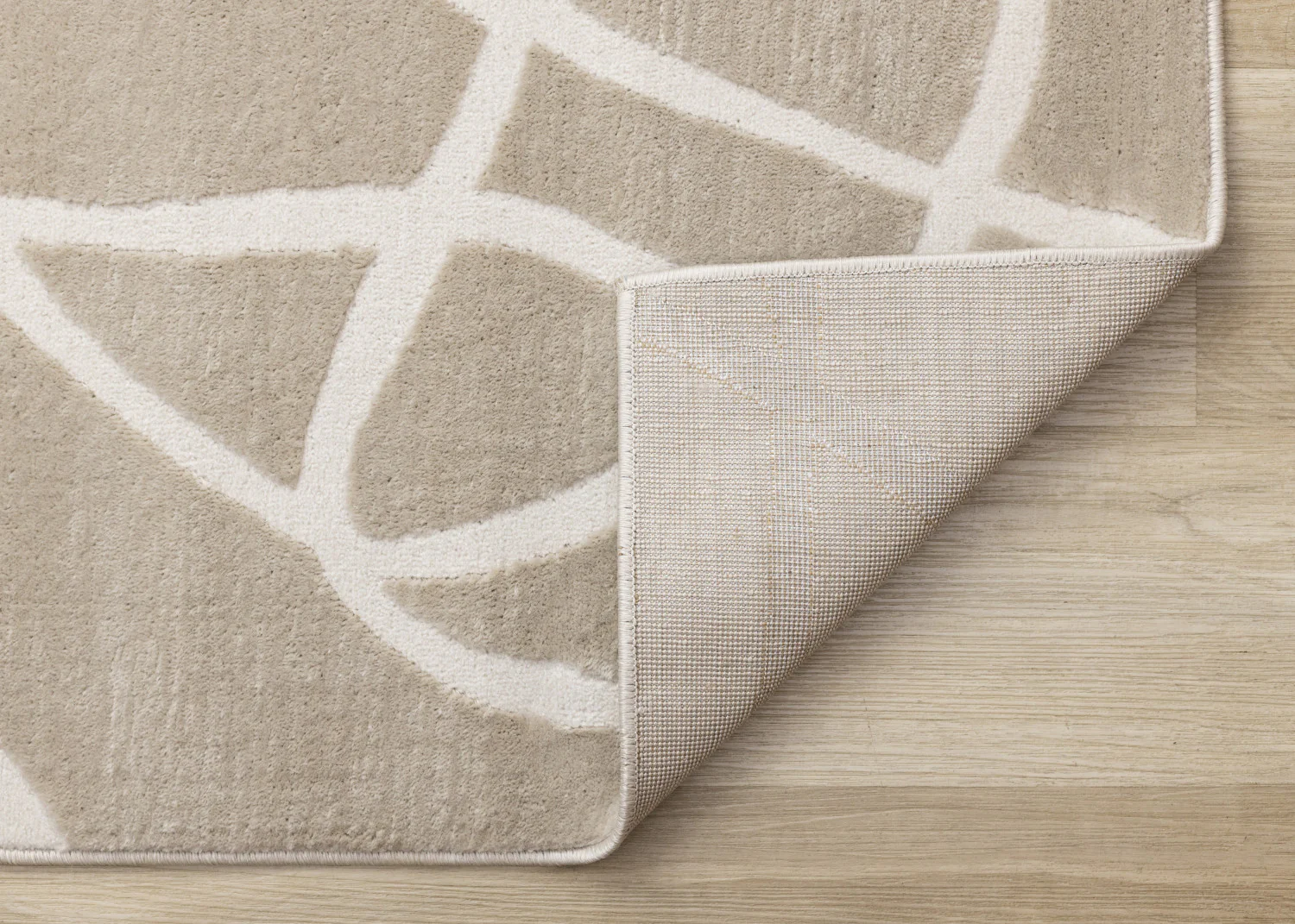 Logan Contemporary Swirls Area Rug - 7' X 10' - Beige/Cream - Image 7