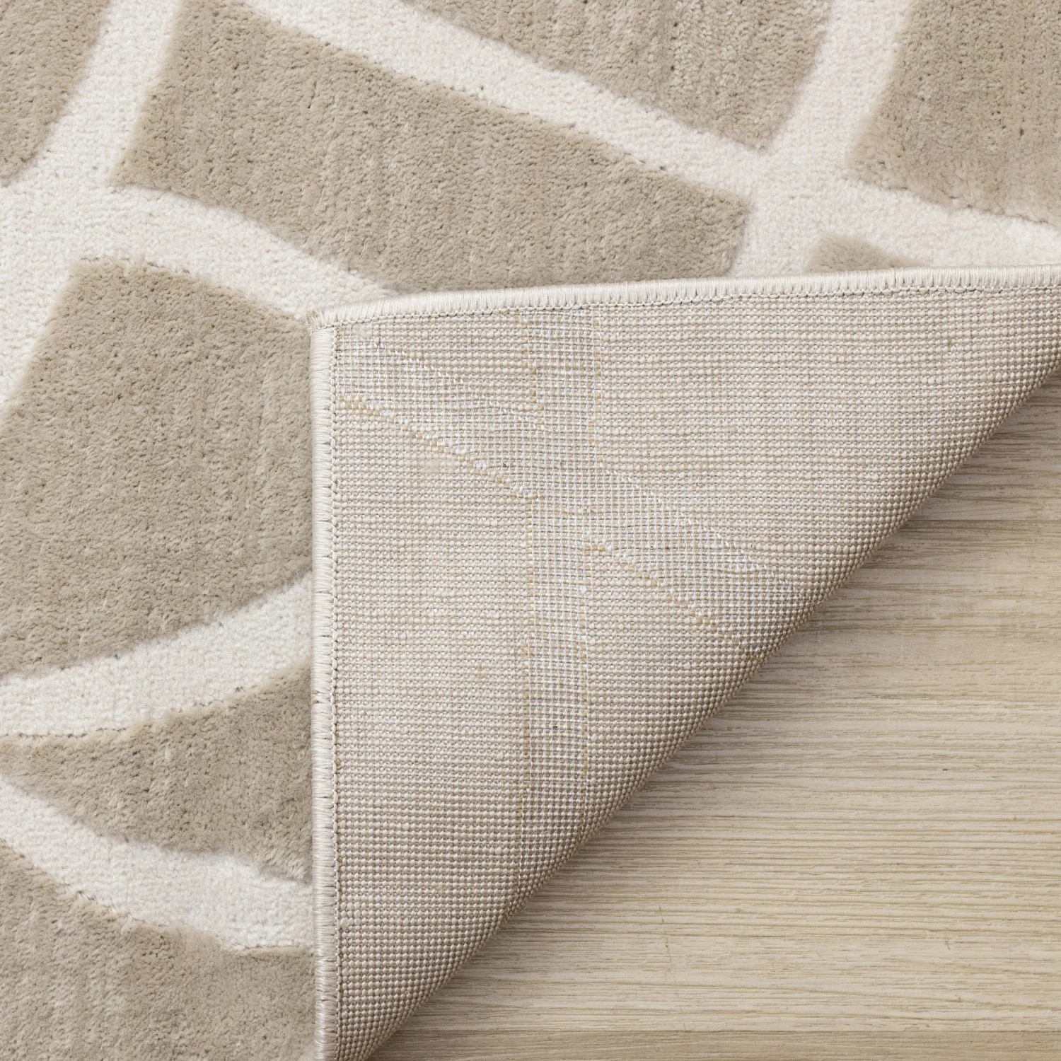 Logan Contemporary Swirls Area Rug - 8' X 11' - Beige/Cream - Image 11